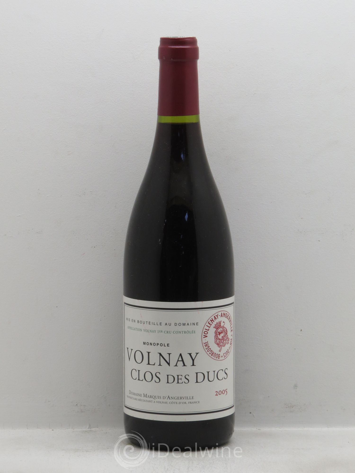 Volnay 1er Cru Clos des Ducs Marquis d'Angerville (Domaine) 2005 - Posten von 1 Flasche - 0