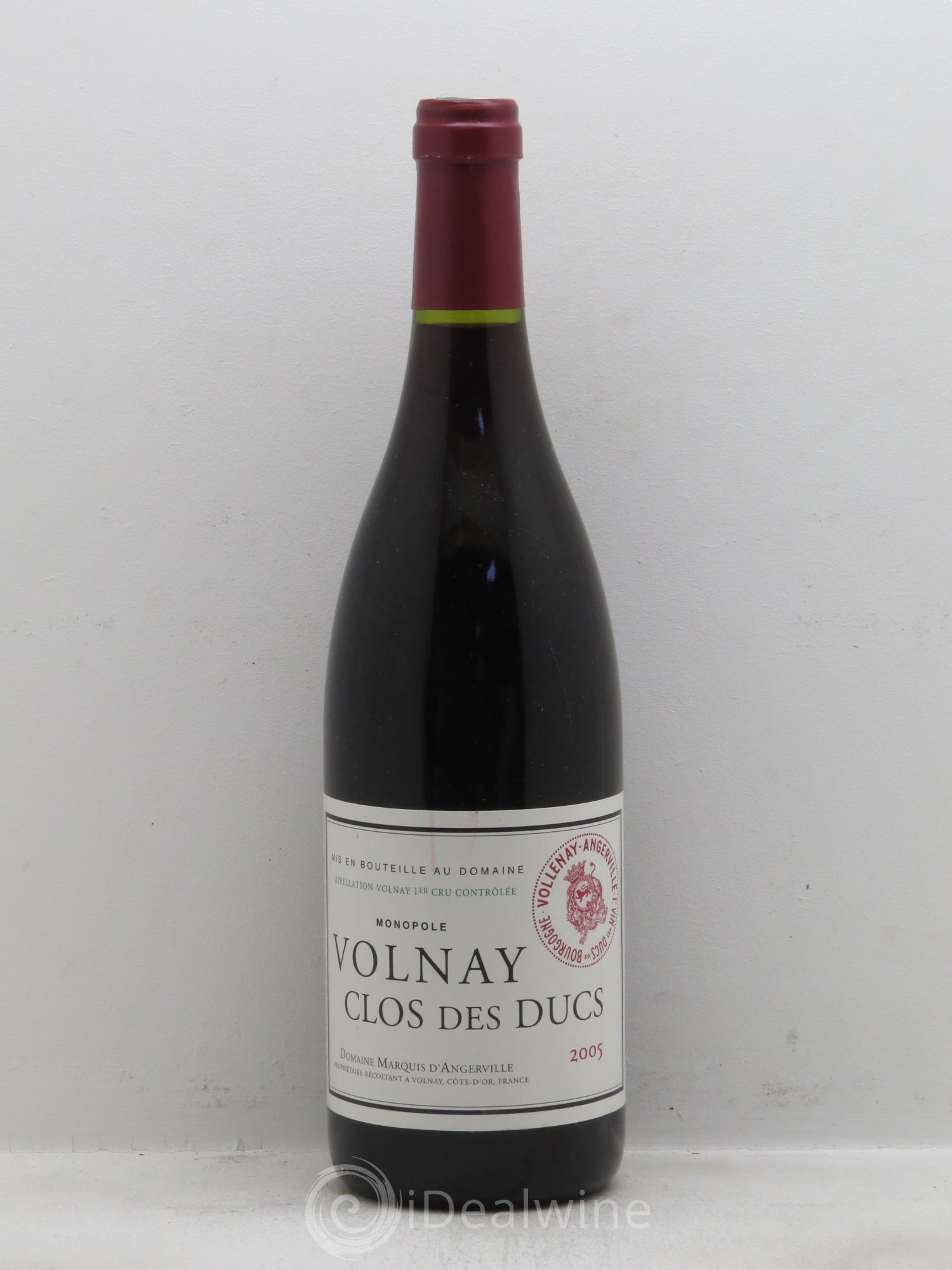 Volnay 1er Cru Clos des Ducs Marquis d'Angerville (Domaine) 2005 - Lot de 1 bouteille - 0