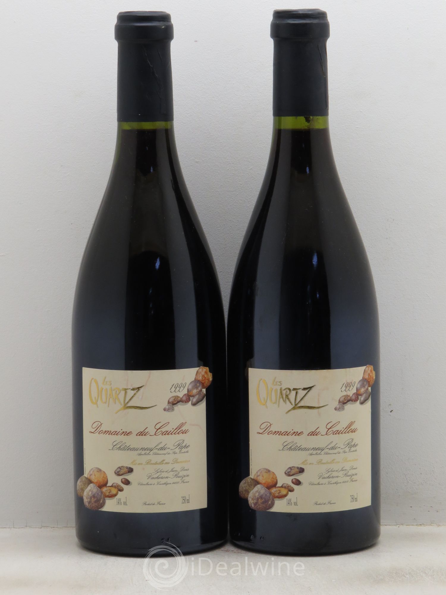 Châteauneuf-du-Pape Les Quartz Clos du Caillou 1999 - Lot de 2 bouteilles - 0