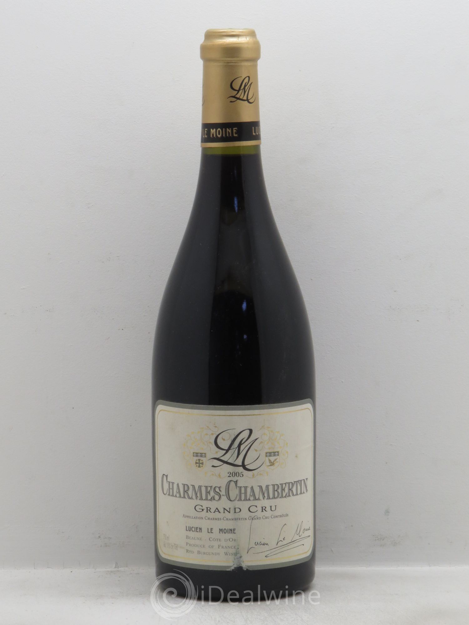 Charmes-Chambertin Grand Cru Lucien Le Moine 2005 - Lot de 1 bouteille - 0
