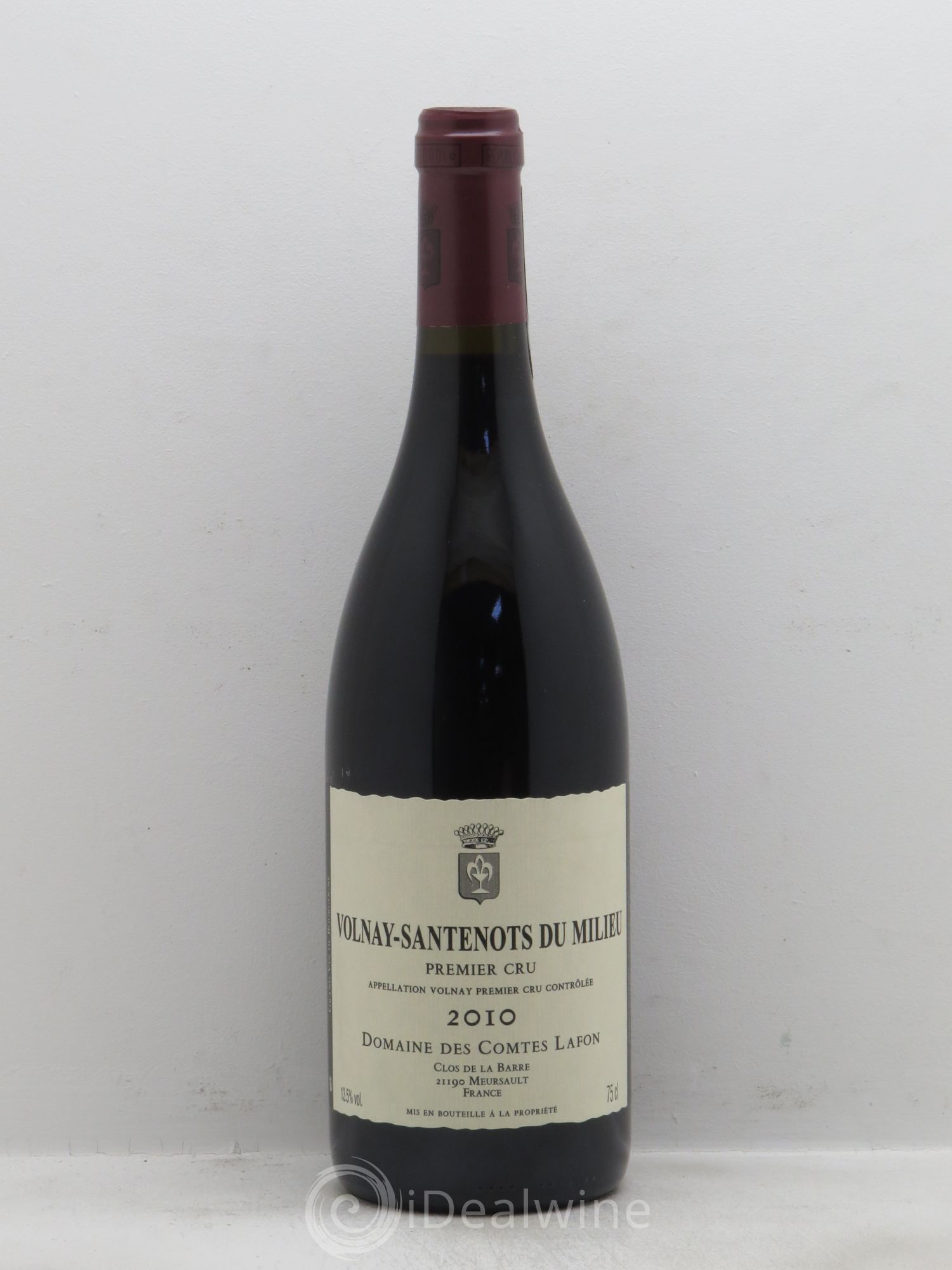 Volnay 1er Cru Santenots du Milieu Comtes Lafon (Domaine des) 2010 - Lot de 1 bouteille - 0