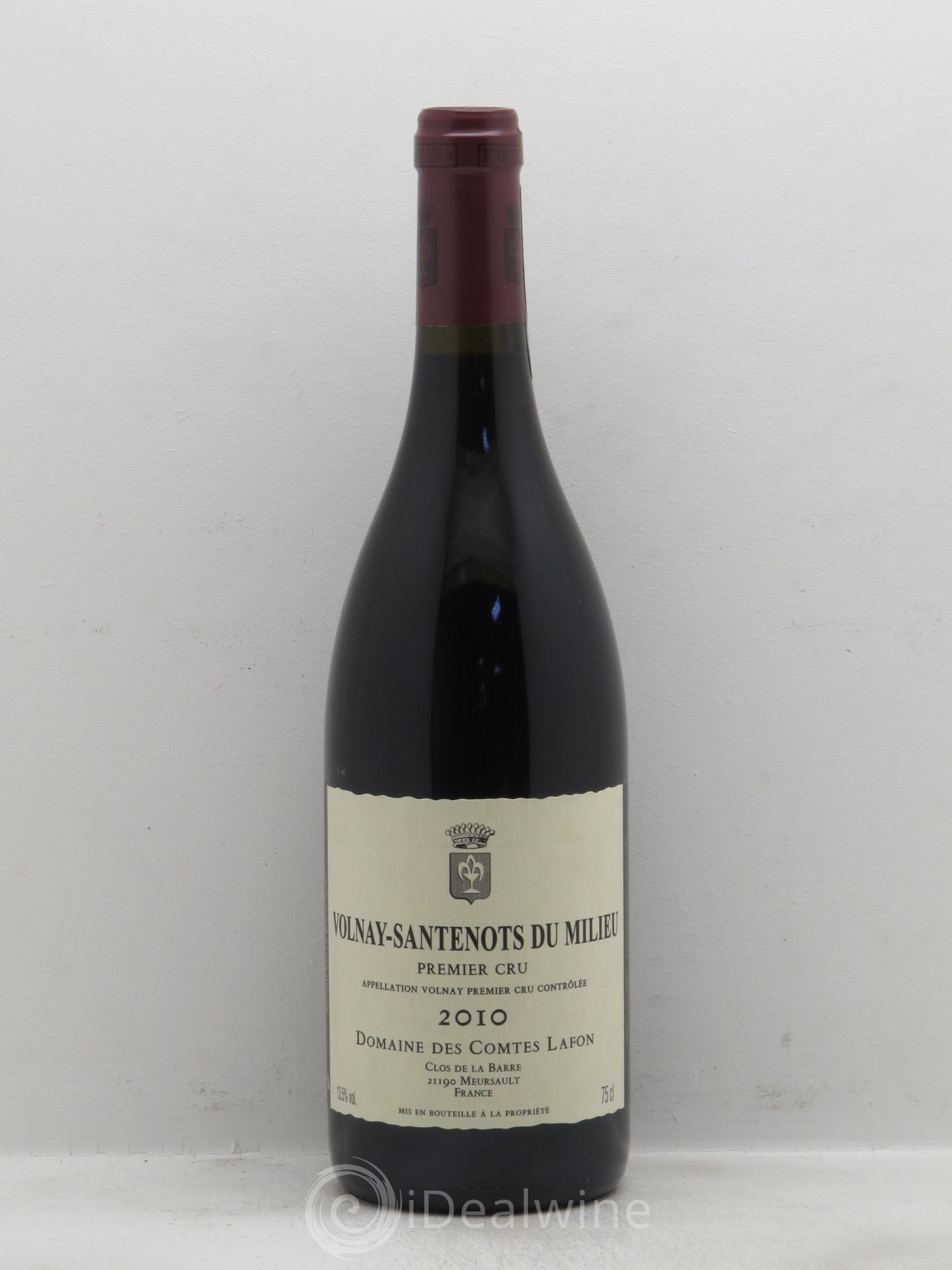 Volnay 1er Cru Santenots du Milieu Comtes Lafon (Domaine des) 2010 - Lot de 1 bouteille - 0