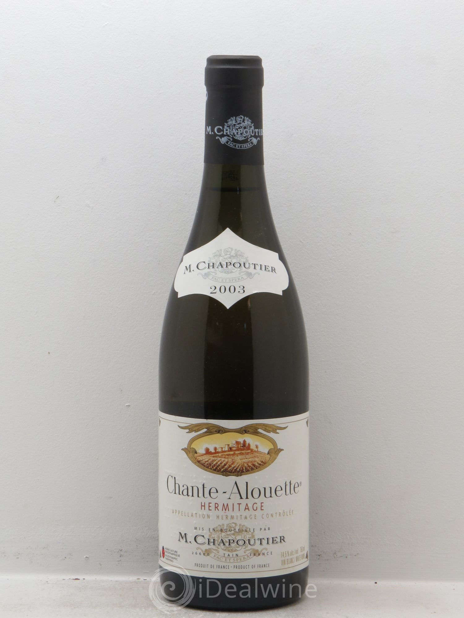 Hermitage Chante Alouette Chapoutier 2003 - Lot de 1 bouteille - 0