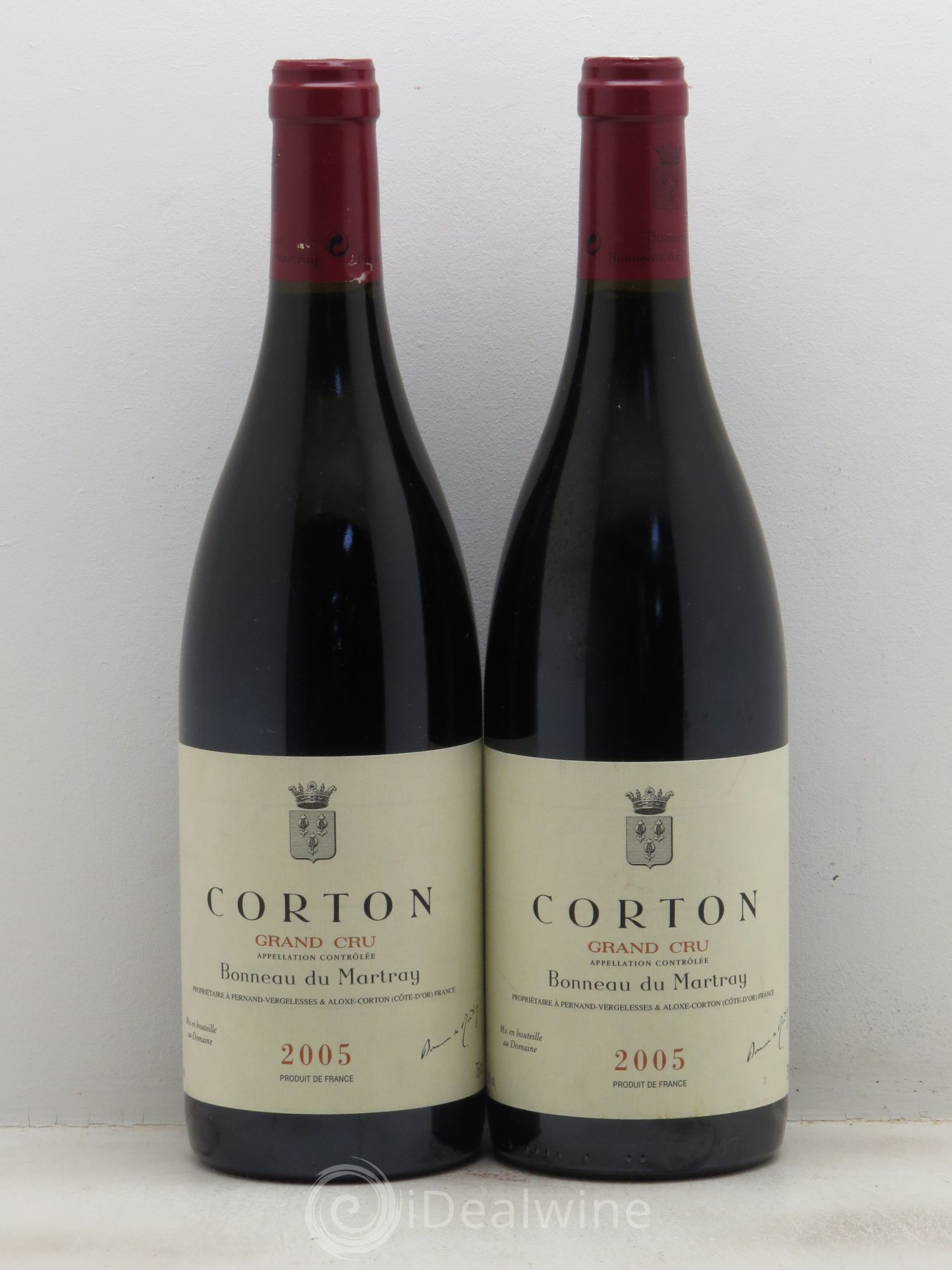 Corton Grand Cru Bonneau du Martray (Domaine) 2005 - Lot de 2 bouteilles - 0
