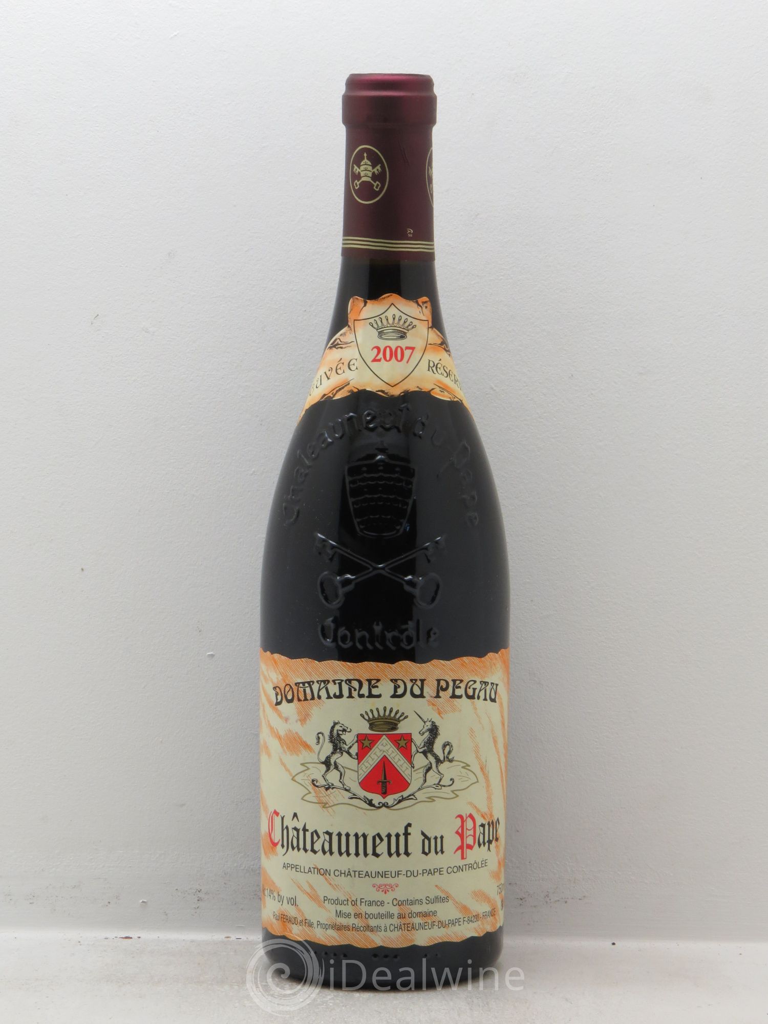 Châteauneuf-du-Pape Domaine du Pégau Cuvée Réservée Paul et Laurence Féraud 2007 - Lot de 1 bouteille - 0