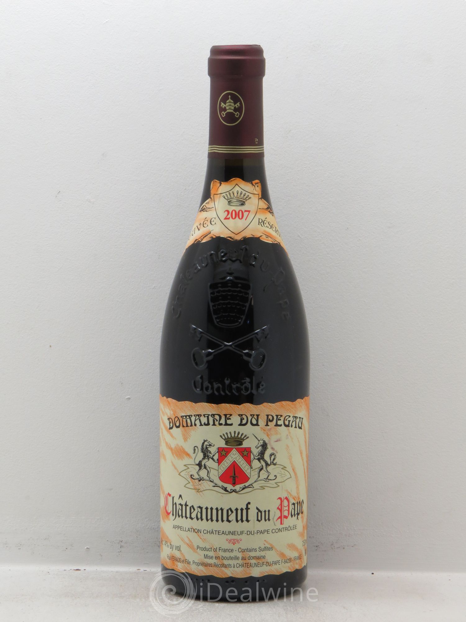 Châteauneuf-du-Pape Domaine du Pégau Cuvée Réservée Paul et Laurence Féraud 2007 - Lot de 1 bouteille - 0