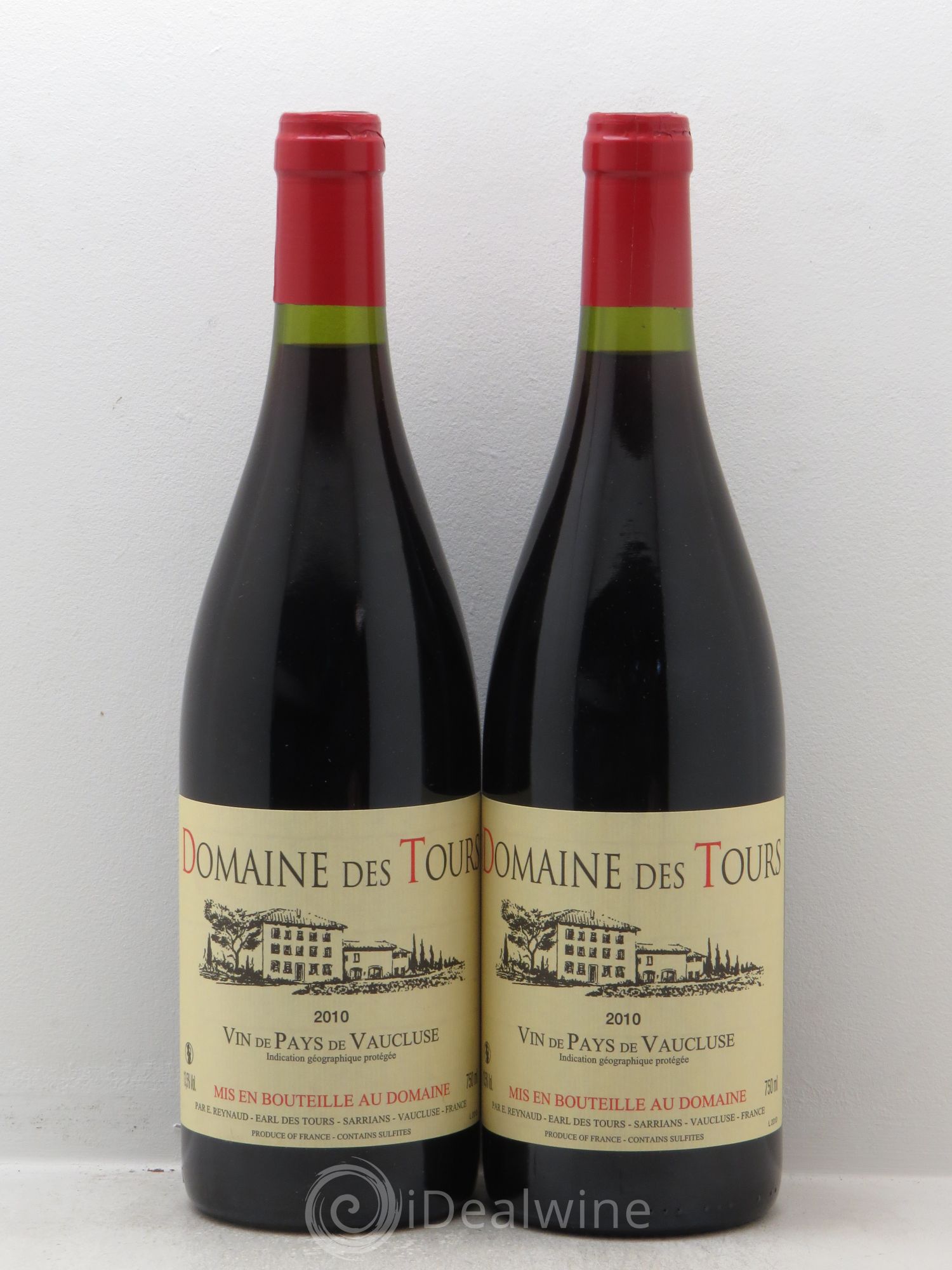 Rhône VdP du Vaucluse Château des Tours Merlot/Syrah 2010 - Posten von 2 Flaschen - 0