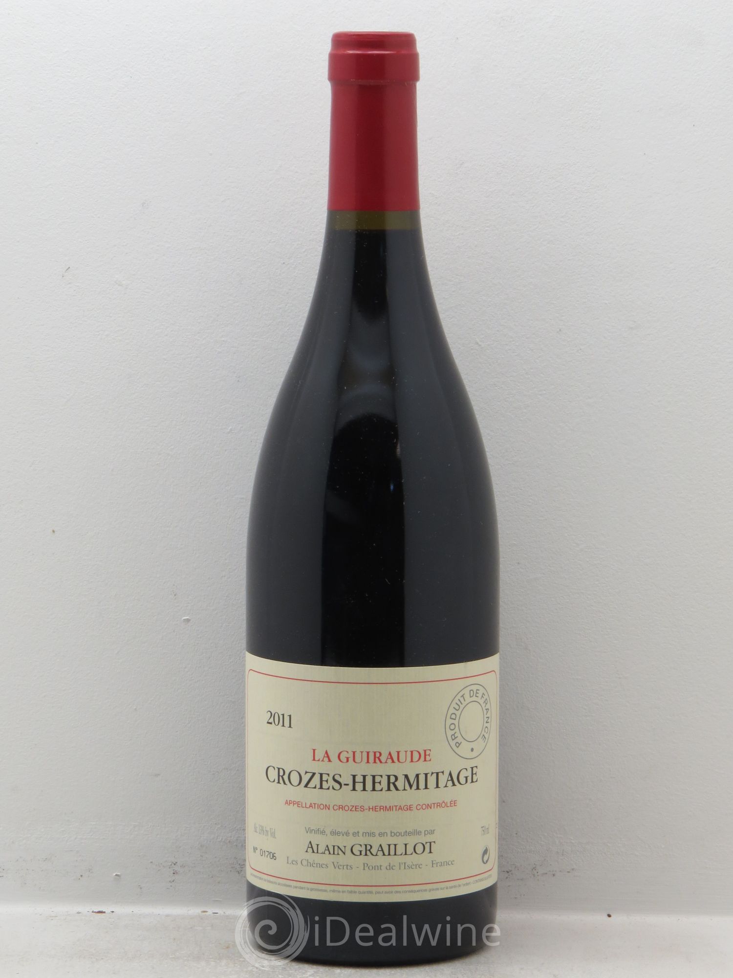 Crozes-Hermitage La Guiraude Domaine Graillot 2011 - Lot de 1 bouteille - 0