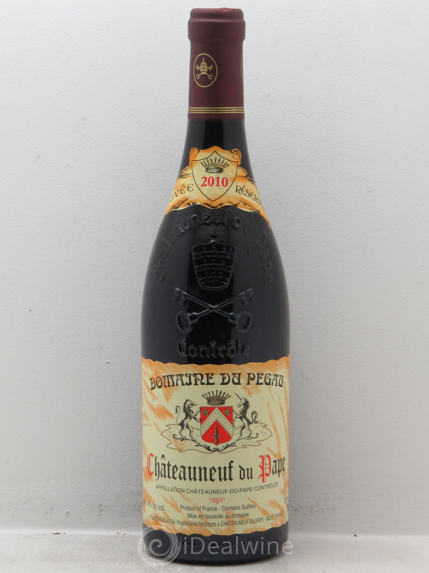 Châteauneuf-du-Pape Domaine du Pégau Cuvée Réservée Paul et Laurence Féraud 2010 - Lot de 1 bouteille - 0