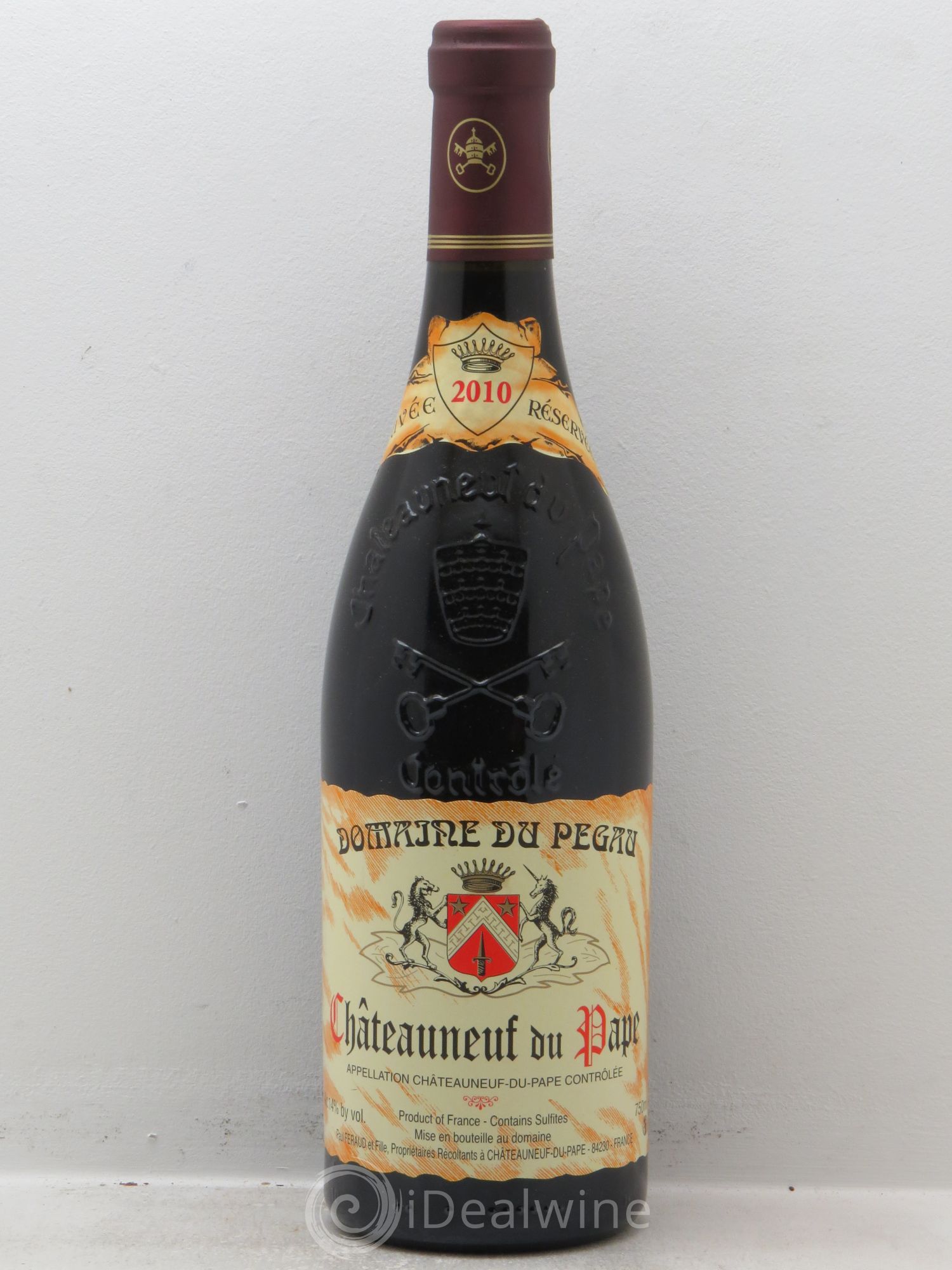 Châteauneuf-du-Pape Domaine du Pégau Cuvée Réservée Paul et Laurence Féraud 2010 - Lot de 1 bouteille - 0