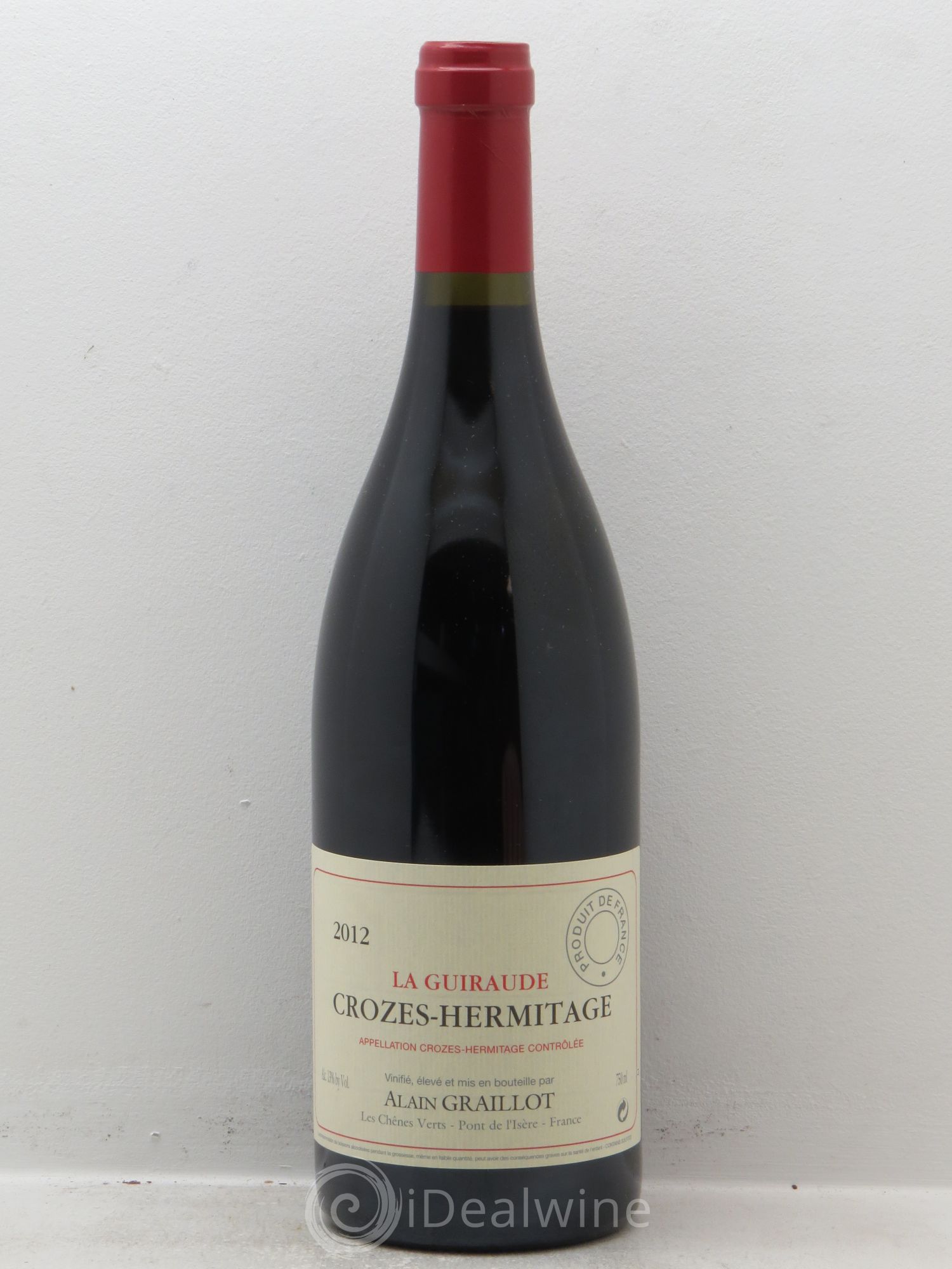 Crozes-Hermitage La Guiraude Domaine Graillot (sans prix de réserve - no reserve) 2012 - Lotto di 1 bottiglia - 0