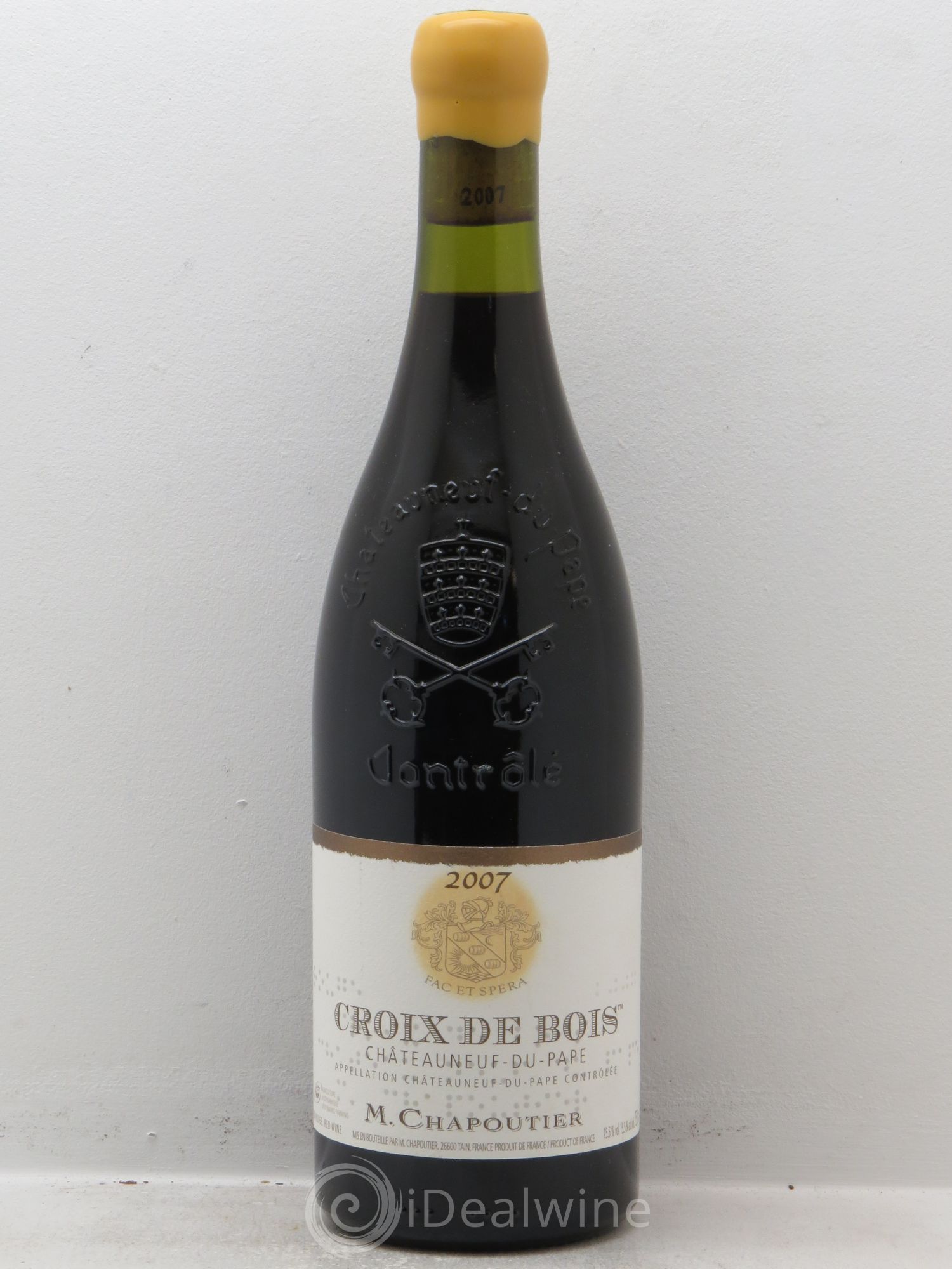 Châteauneuf-du-Pape Croix de Bois Chapoutier 2007 - Lot de 1 bouteille - 0