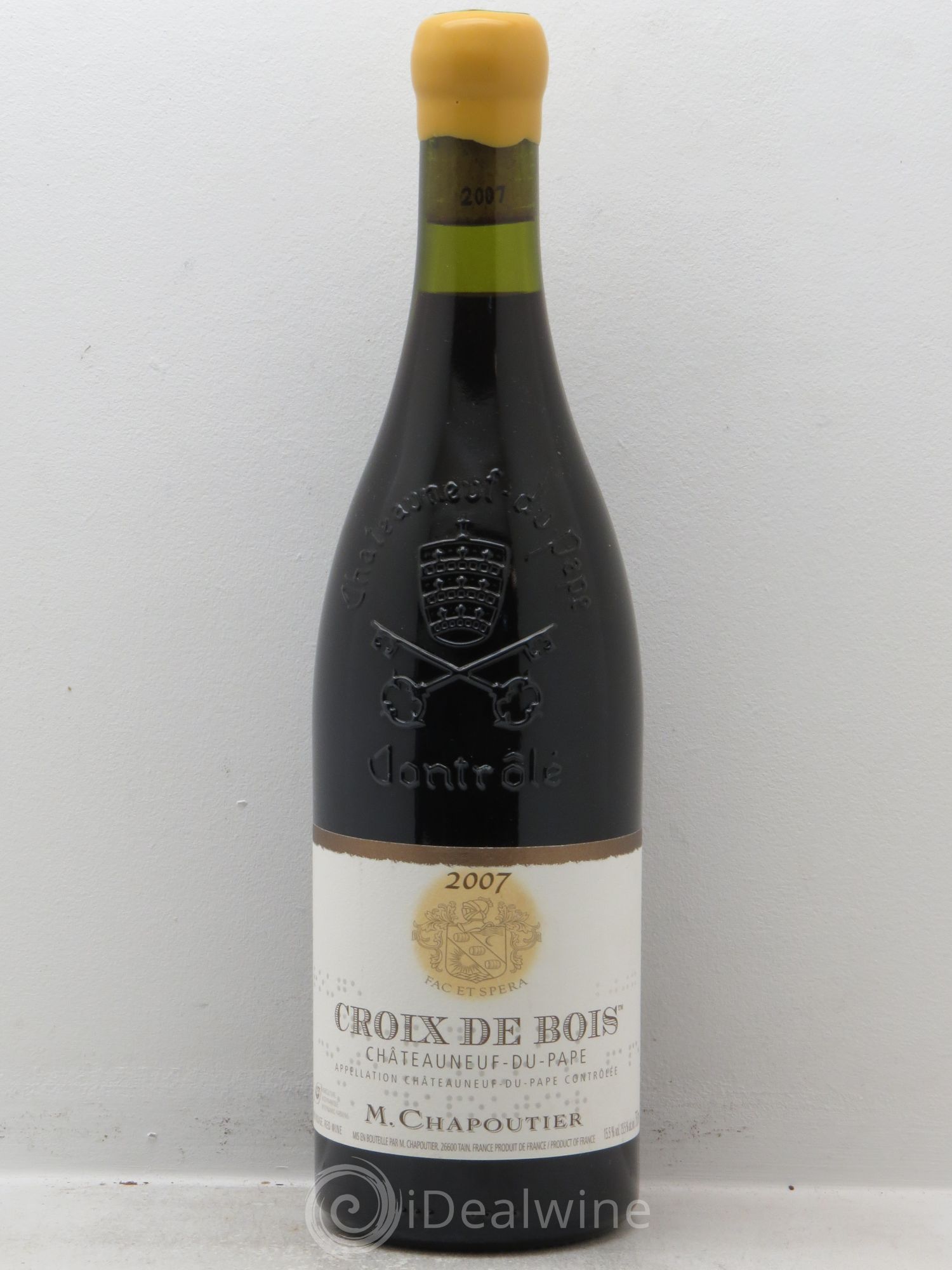 Châteauneuf-du-Pape Croix de Bois Chapoutier 2007 - Lot de 1 bouteille - 0