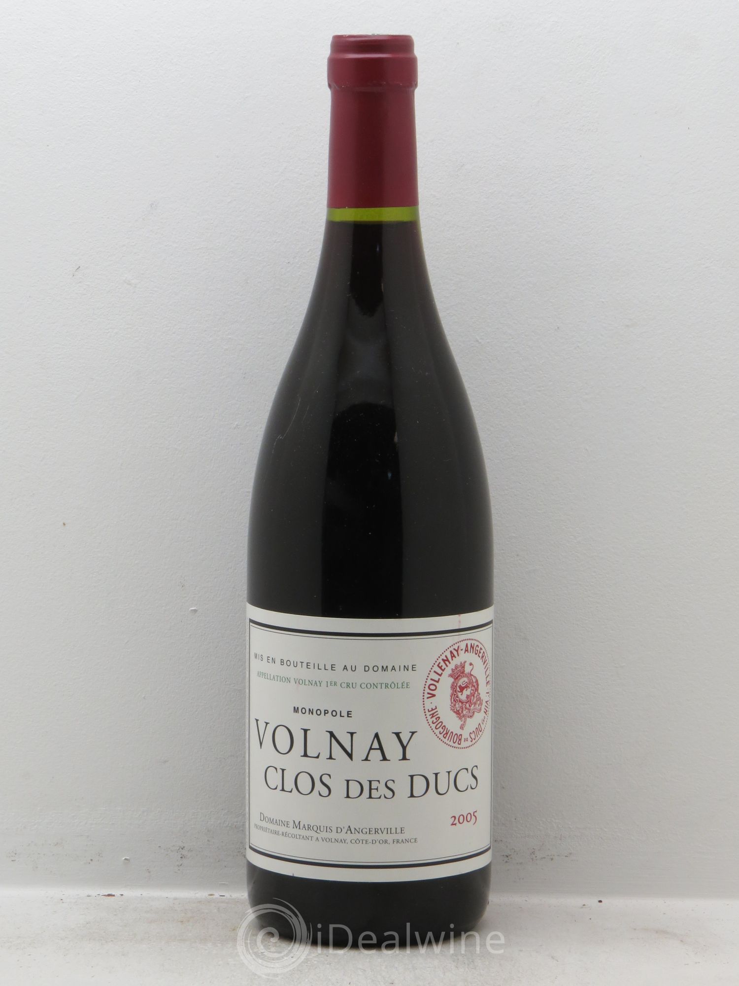 Volnay 1er Cru Clos des Ducs Marquis d'Angerville (Domaine) 2005 - Lot de 1 bouteille - 0
