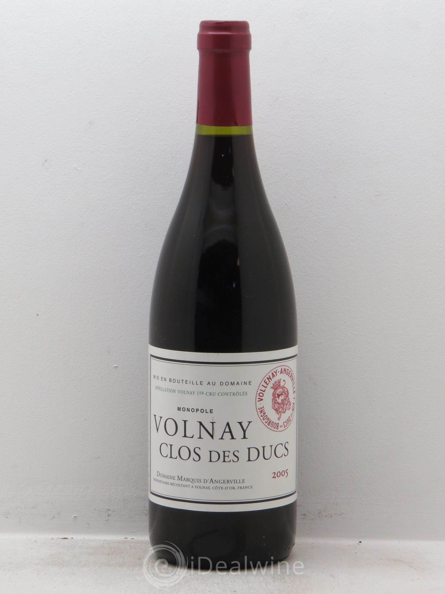 Volnay 1er Cru Clos des Ducs Marquis d'Angerville (Domaine) 2005 - Posten von 1 Flasche - 0