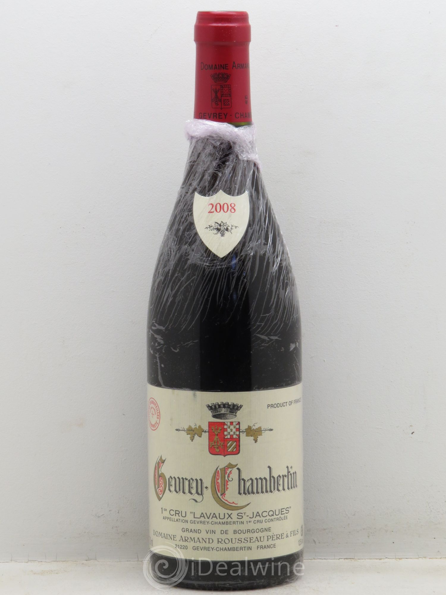 Gevrey-Chambertin 1er Cru Lavaux Saint Jacques Armand Rousseau (Domaine) 2008 - Lot de 1 bouteille - 0