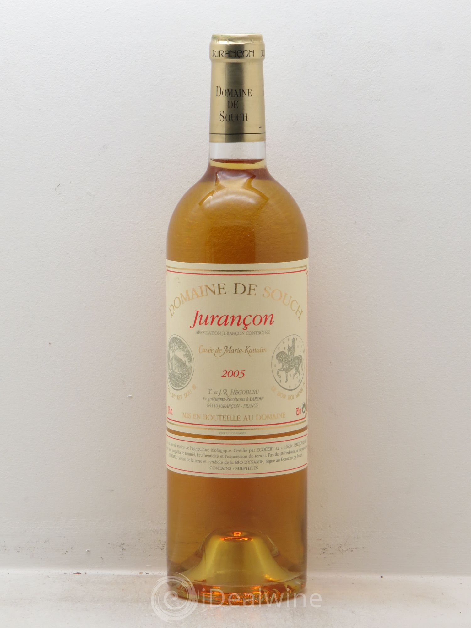 Jurançon Domaine de Souch Cuvée Marie Kattalin 2005 - Posten von 1 Flasche - 0