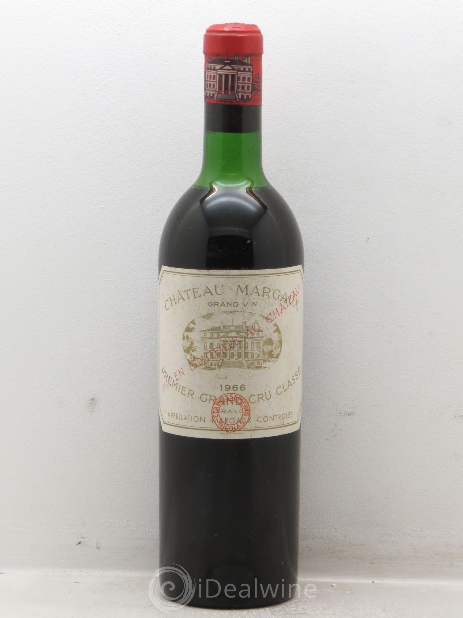Château Margaux 1er Grand Cru Classé (Tampon Nicolas) (sans prix de réserve - no reserve) 1966 - Posten von 1 Flasche - 0