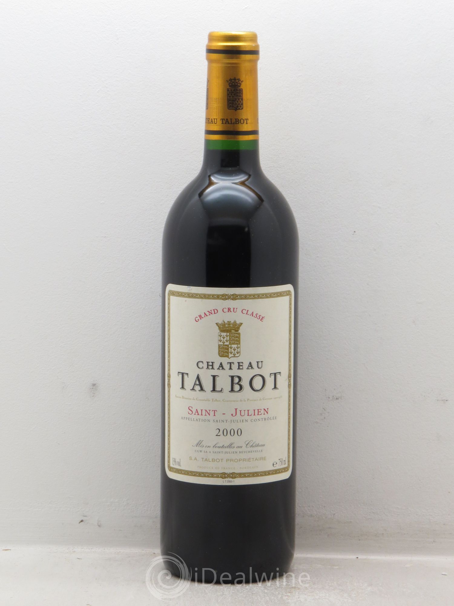 Château Talbot 4ème Grand Cru Classé 2000 - Lot de 1 bouteille - 0