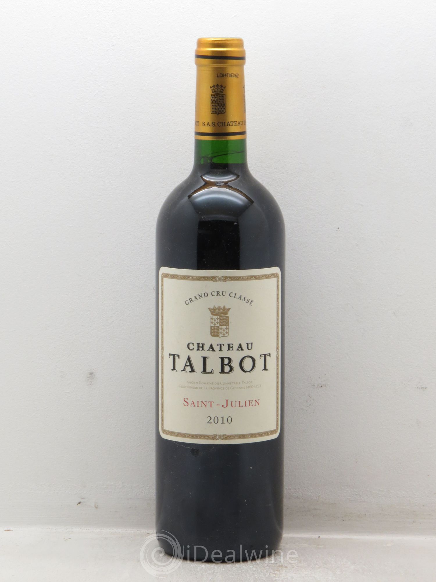 Château Talbot 4ème Grand Cru Classé null 2010 - Lot of 1 bottle - 0