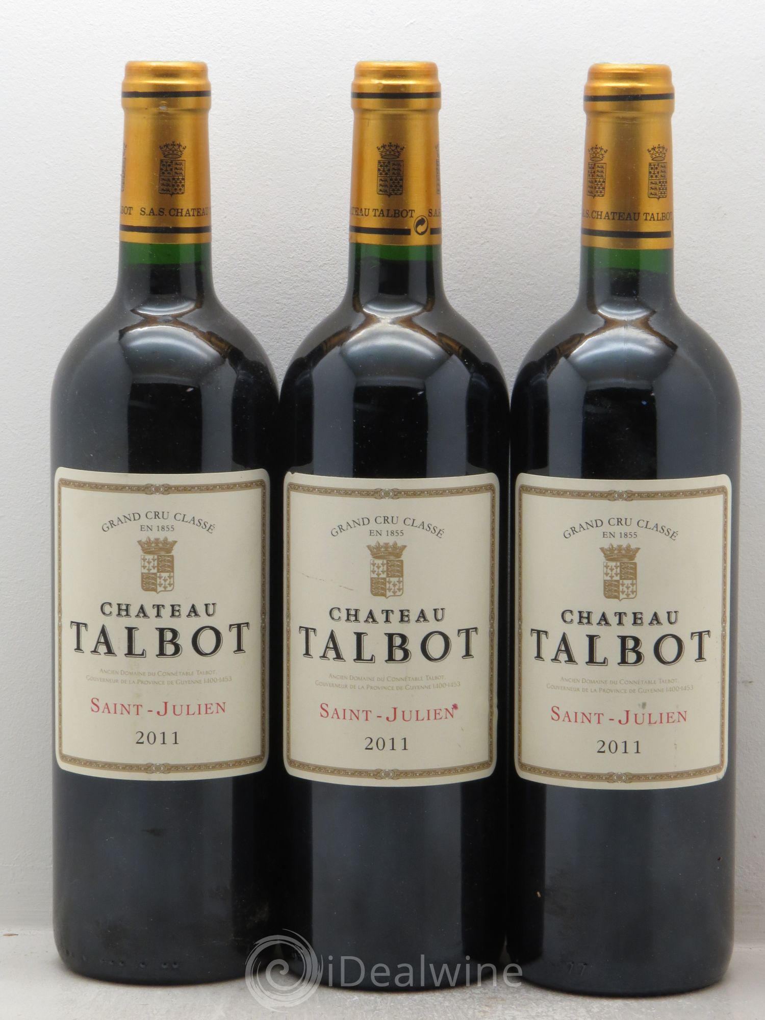 Château Talbot 4ème Grand Cru Classé 2011 - Lot de 3 bouteilles - 0