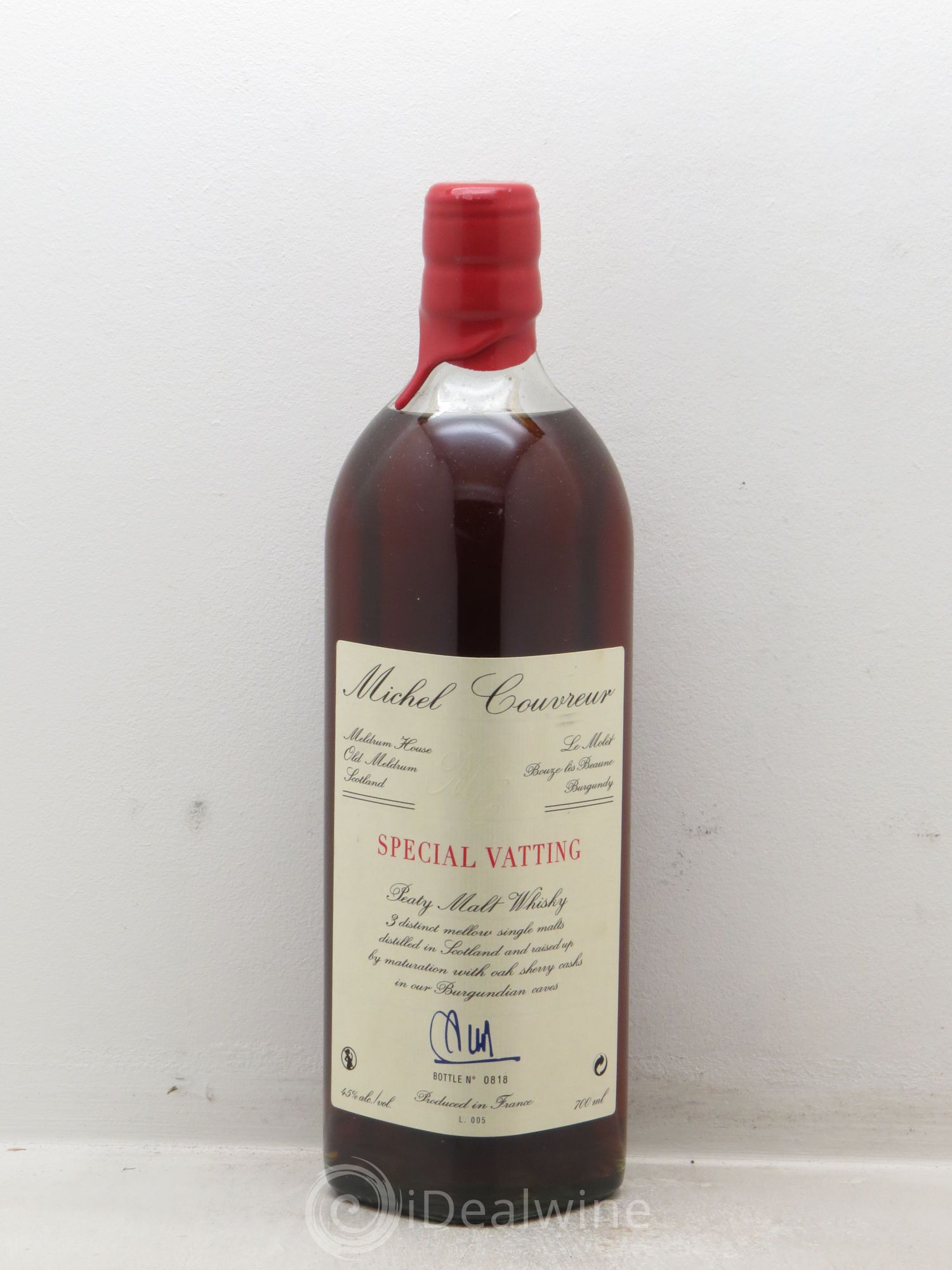 Whisky M.Couvreur Spécial Vatting Peaty Malt 45° - Posten von 1 Flasche - 0