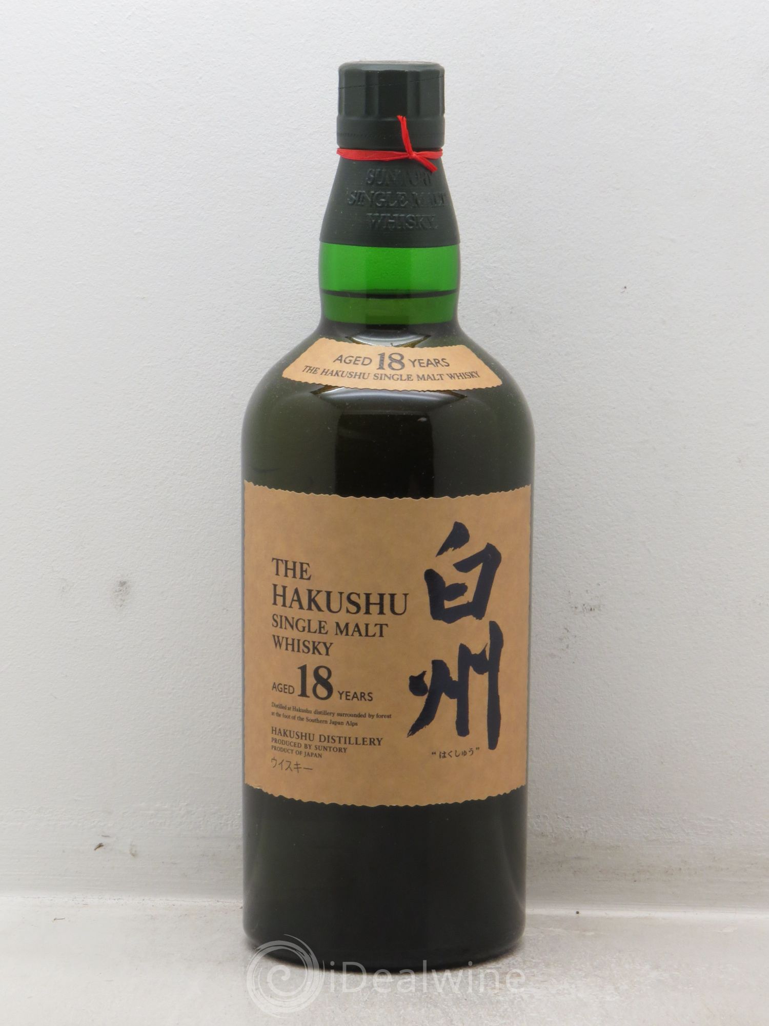 Whisky The Hakushu Single Malt 18 ans Suntory 43° (sans prix de réserve - no reserve) - Posten von 1 Flasche - 0