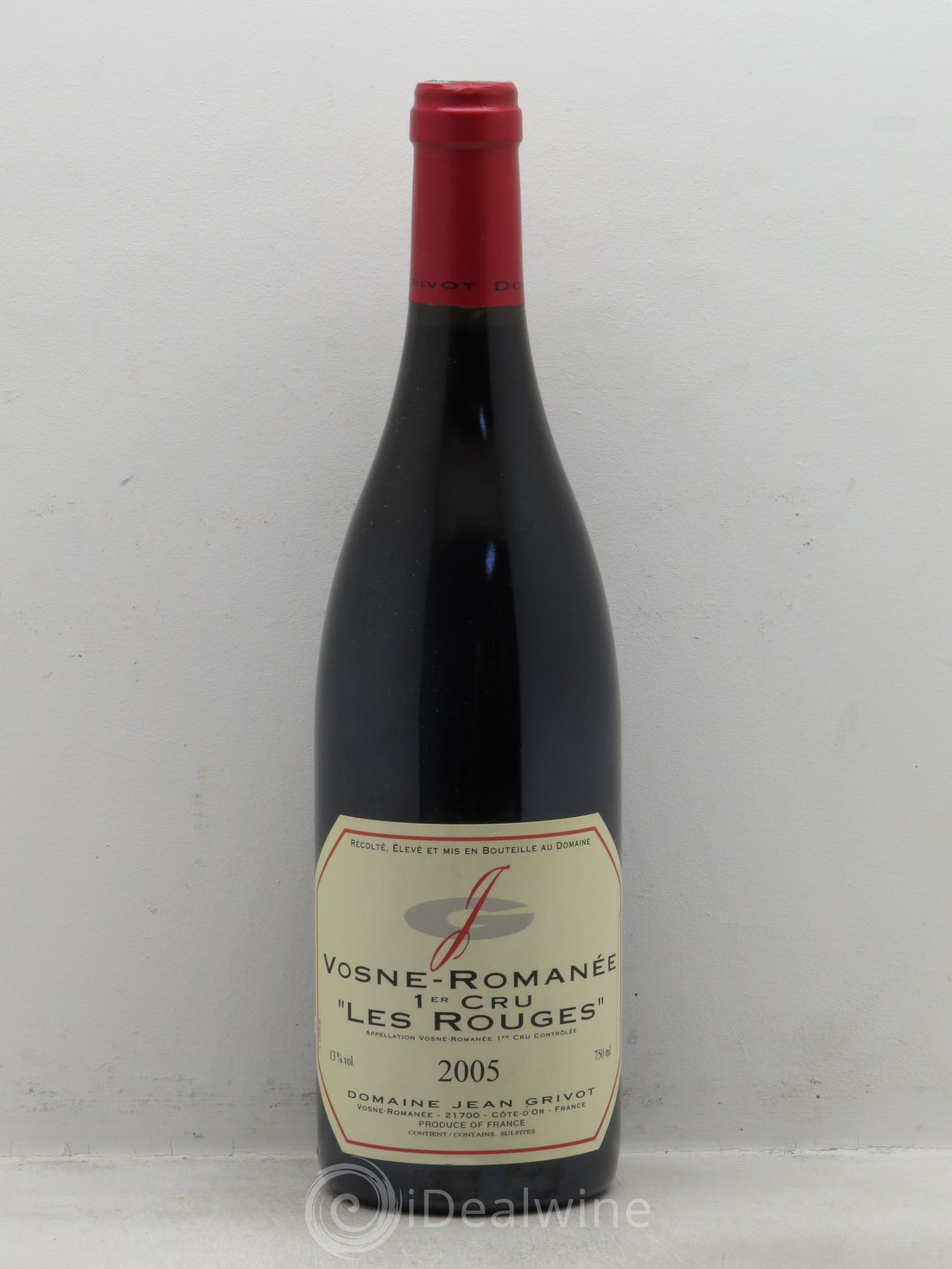 Vosne-Romanée 1er Cru Les Rouges Jean Grivot (sans prix de réserve) 2005 - Lot de 1 bouteille - 0