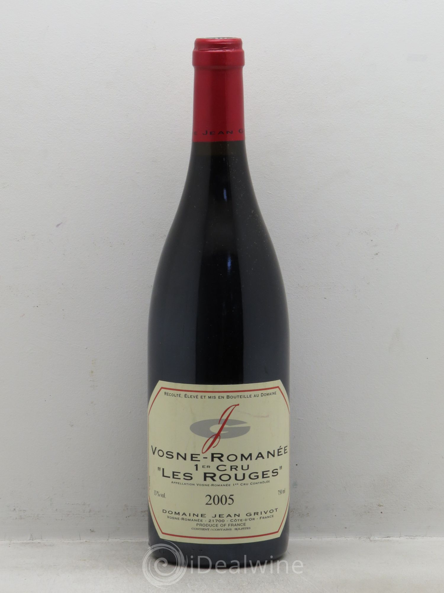 Vosne-Romanée 1er Cru Les Rouges Jean Grivot (ohne Mindestpreis) 2005 - Posten von 1 Flasche - 0