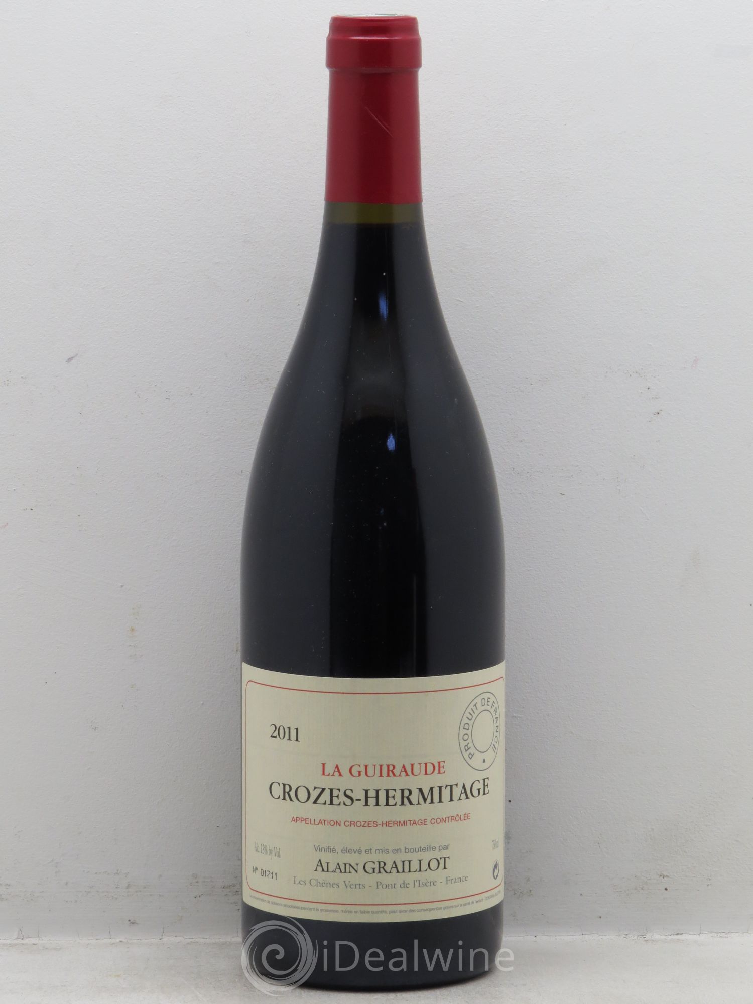 Crozes-Hermitage La Guiraude Domaine Graillot null 2011 - Lot of 1 bottle - 0
