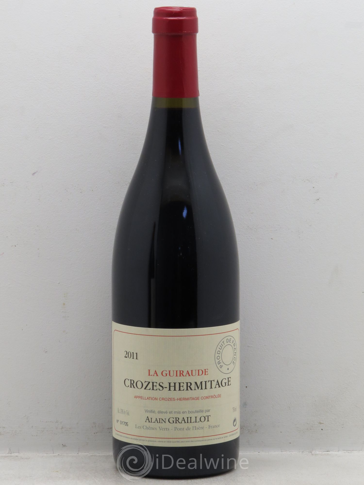 Crozes-Hermitage La Guiraude Domaine Graillot null 2011 - Lot of 1 bottle - 0