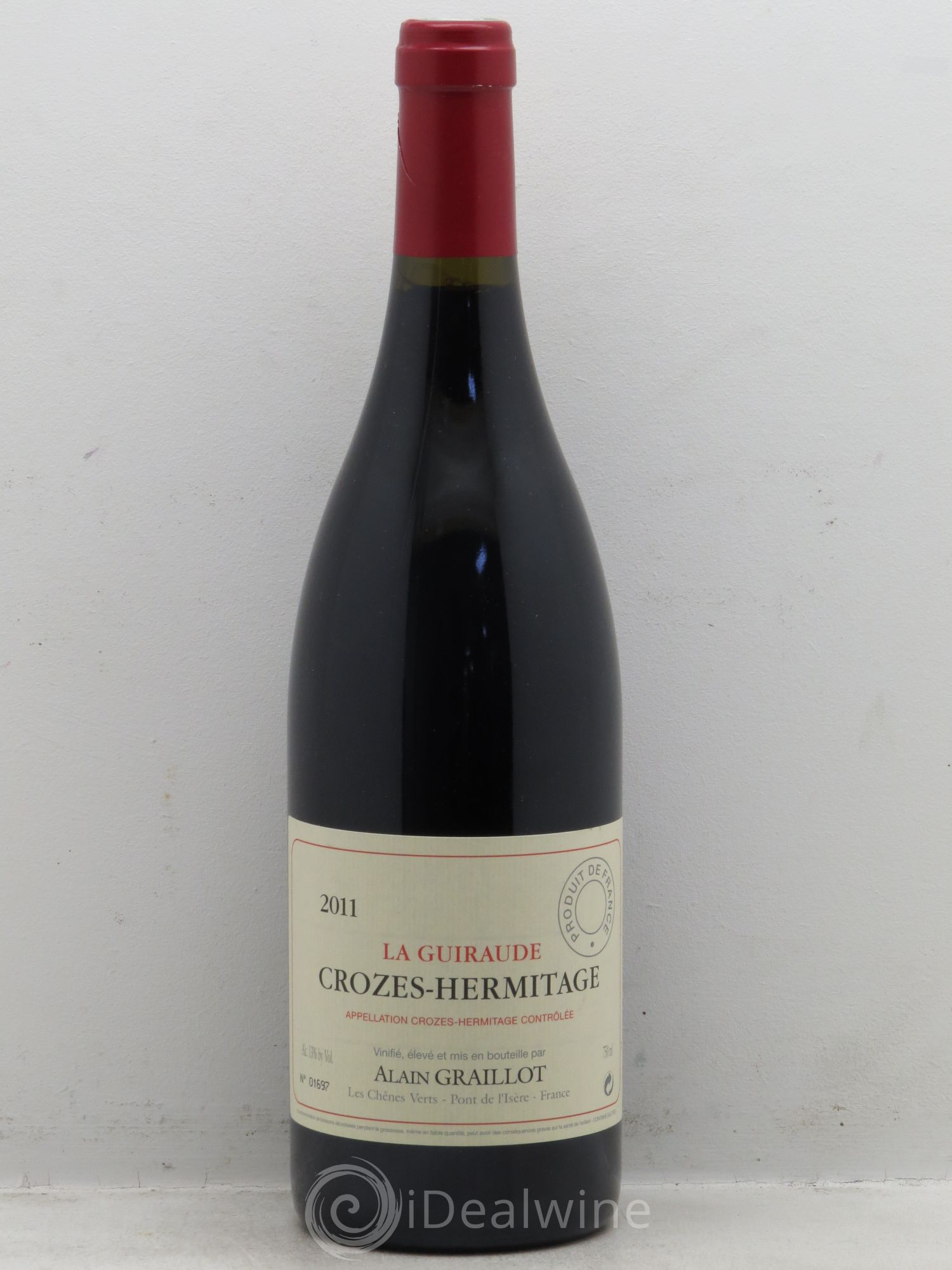 Crozes-Hermitage La Guiraude Domaine Graillot null 2011 - Lot of 1 bottle - 0