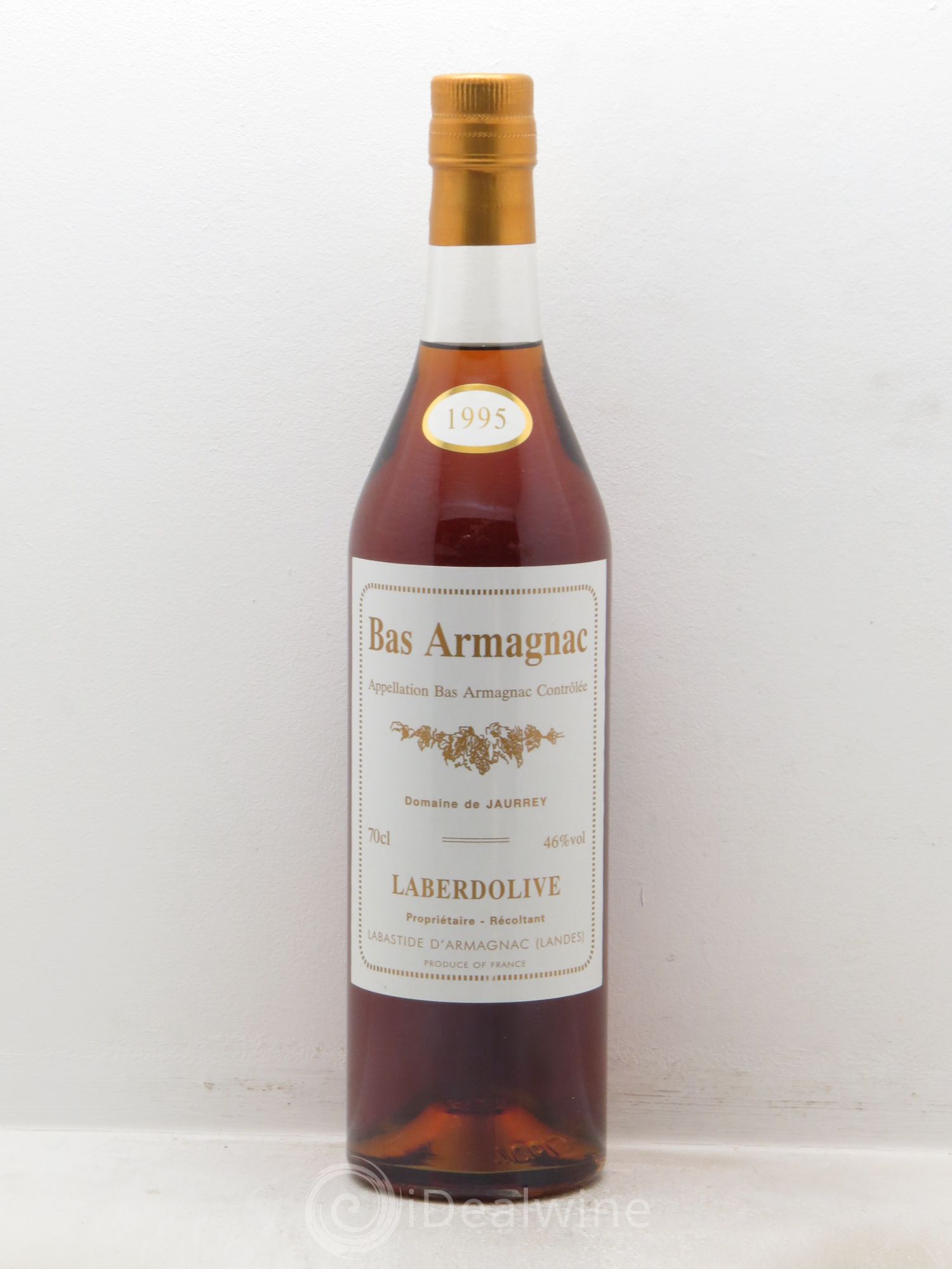 Bas-Armagnac Laberdolive Domaine de Jaurrey (46°) 1995 - Posten von 1 Flasche - 0