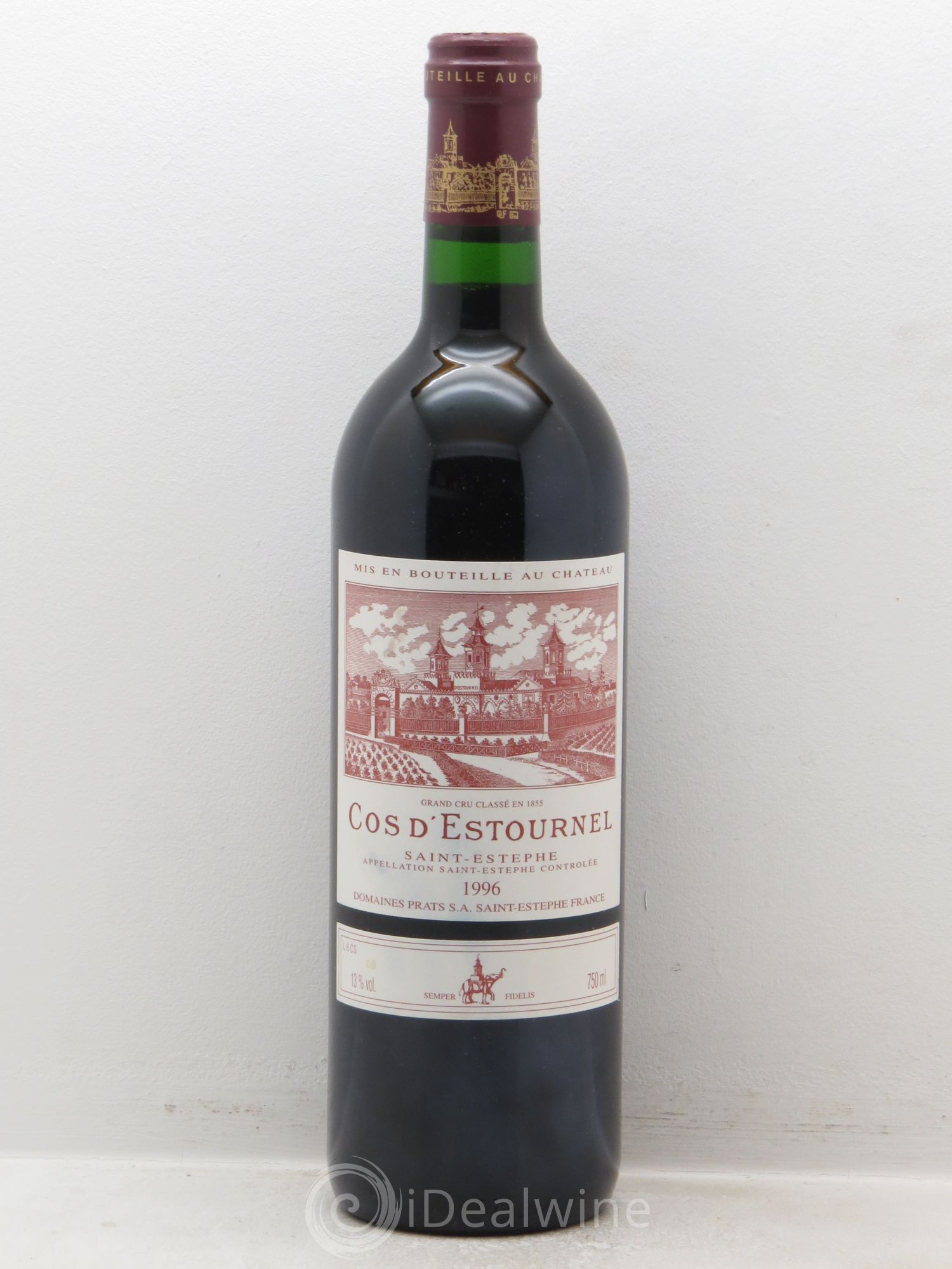 Cos d'Estournel 2ème Grand Cru Classé (sans prix de réserve) 1996 - Lot de 1 bouteille - 0