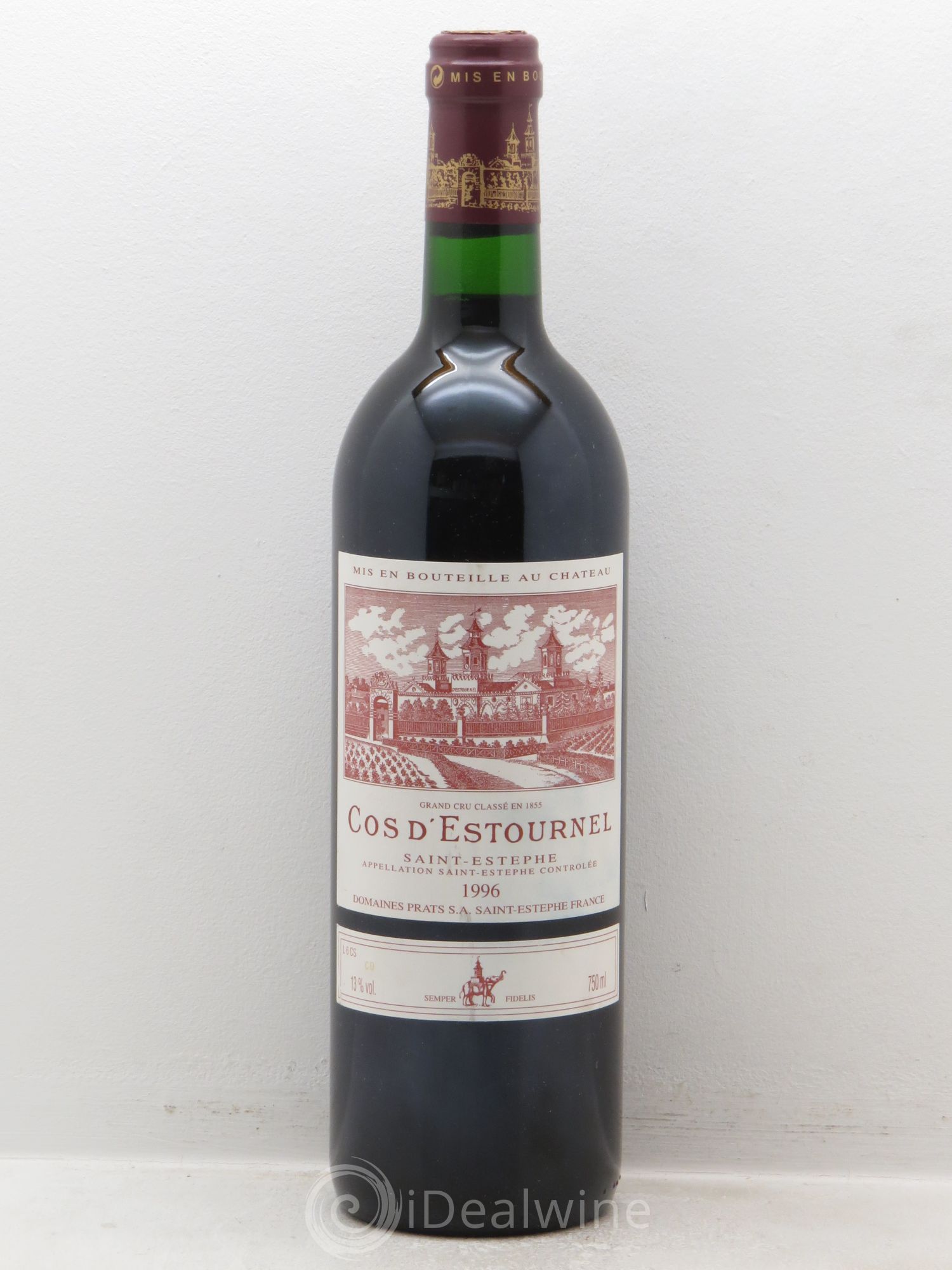 Cos d'Estournel 2ème Grand Cru Classé (sans prix de réserve) 1996 - Lot de 1 bouteille - 0