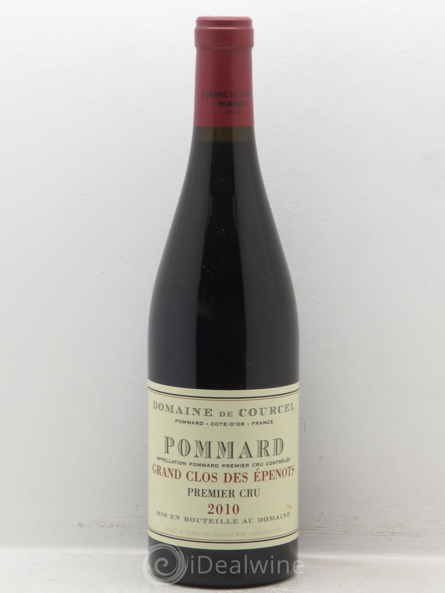 Pommard 1er Cru Grand Clos des Epenots de Courcel (Domaine) (sans prix de réserve) 2010 - Lot de 1 bouteille - 0