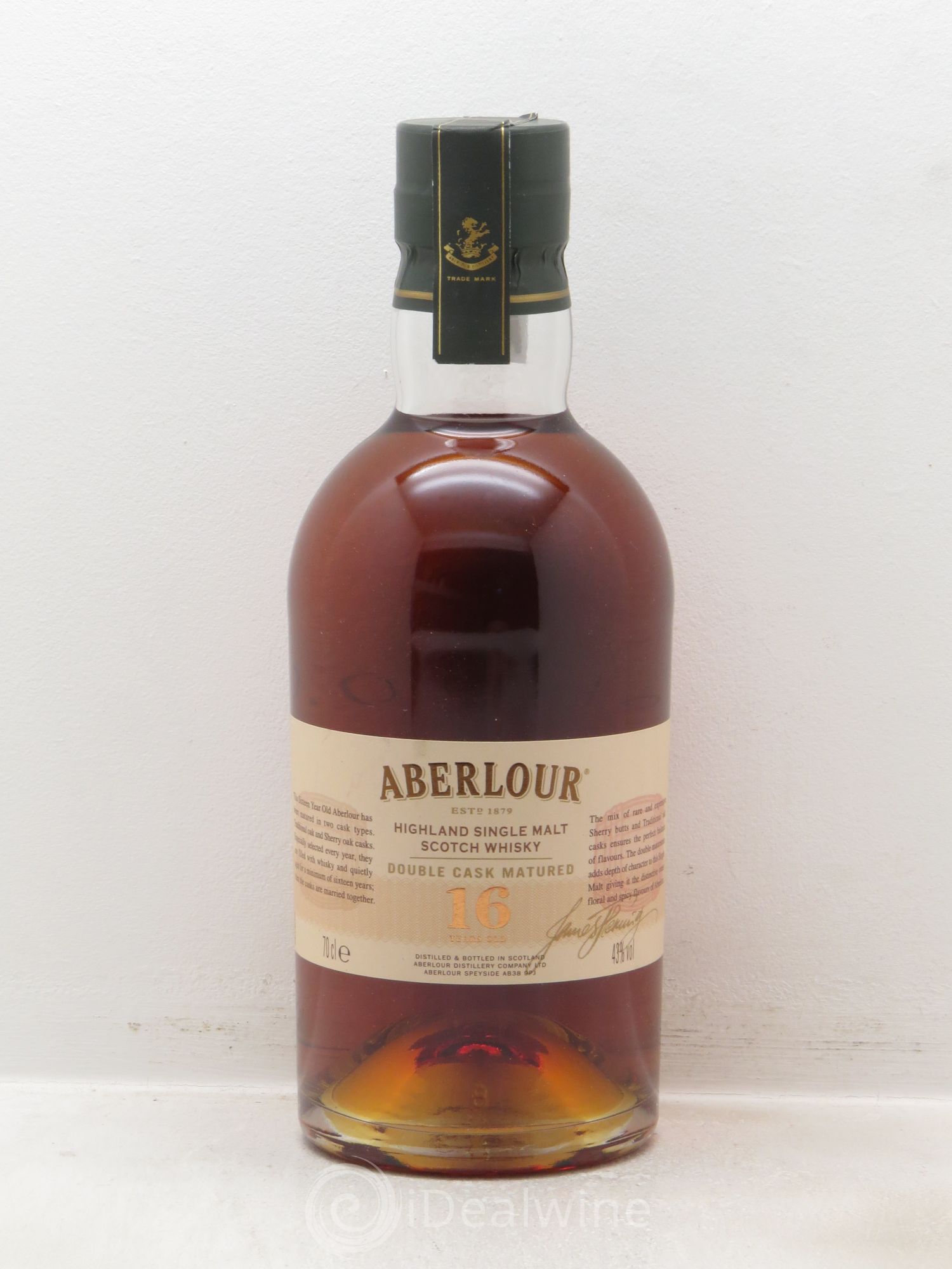 Whisky Aberlour 16 ans (45°) (sans prix de réserve) - Posten von 1 Flasche - 0