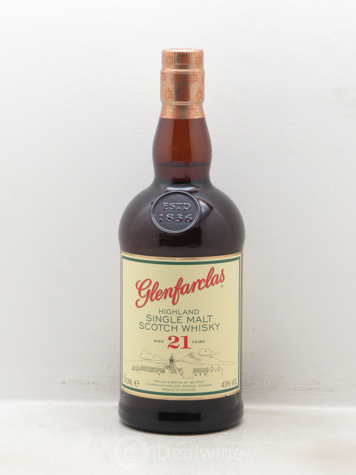Whisky Glanfarclas 21 ans Single Malt (43°) (sans prix de réserve) - Posten von 1 Flasche - 0