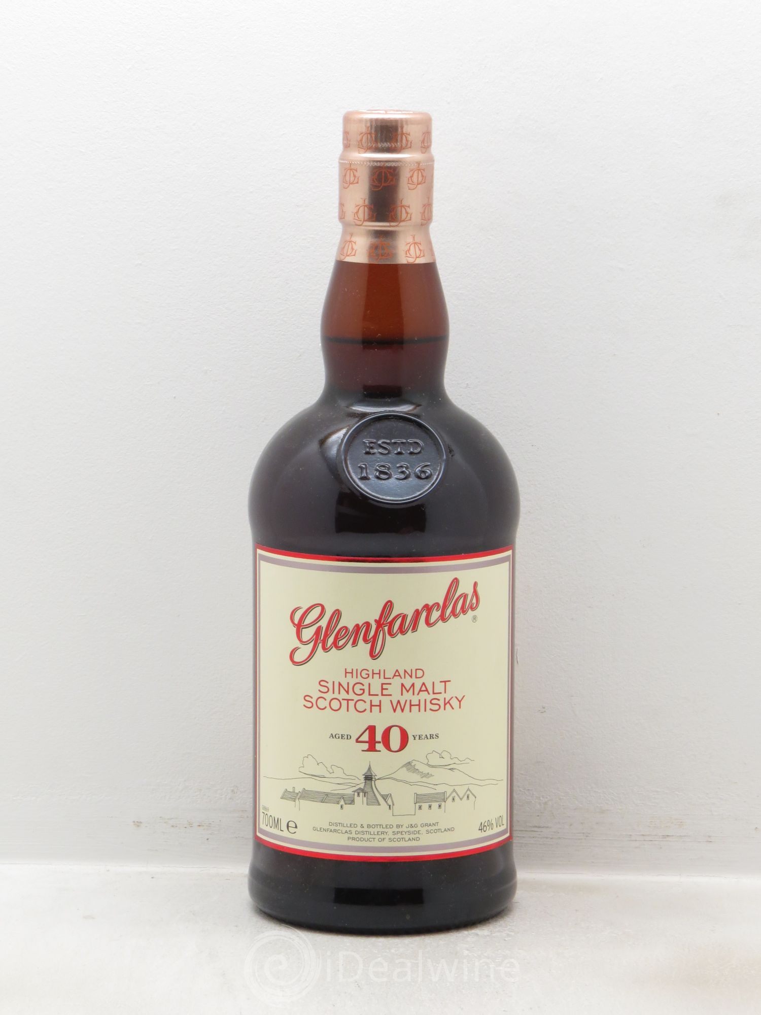 Whisky Glanfarclas 40 ans Single Malt (46°) (sans prix de réserve) - Posten von 1 Flasche - 0