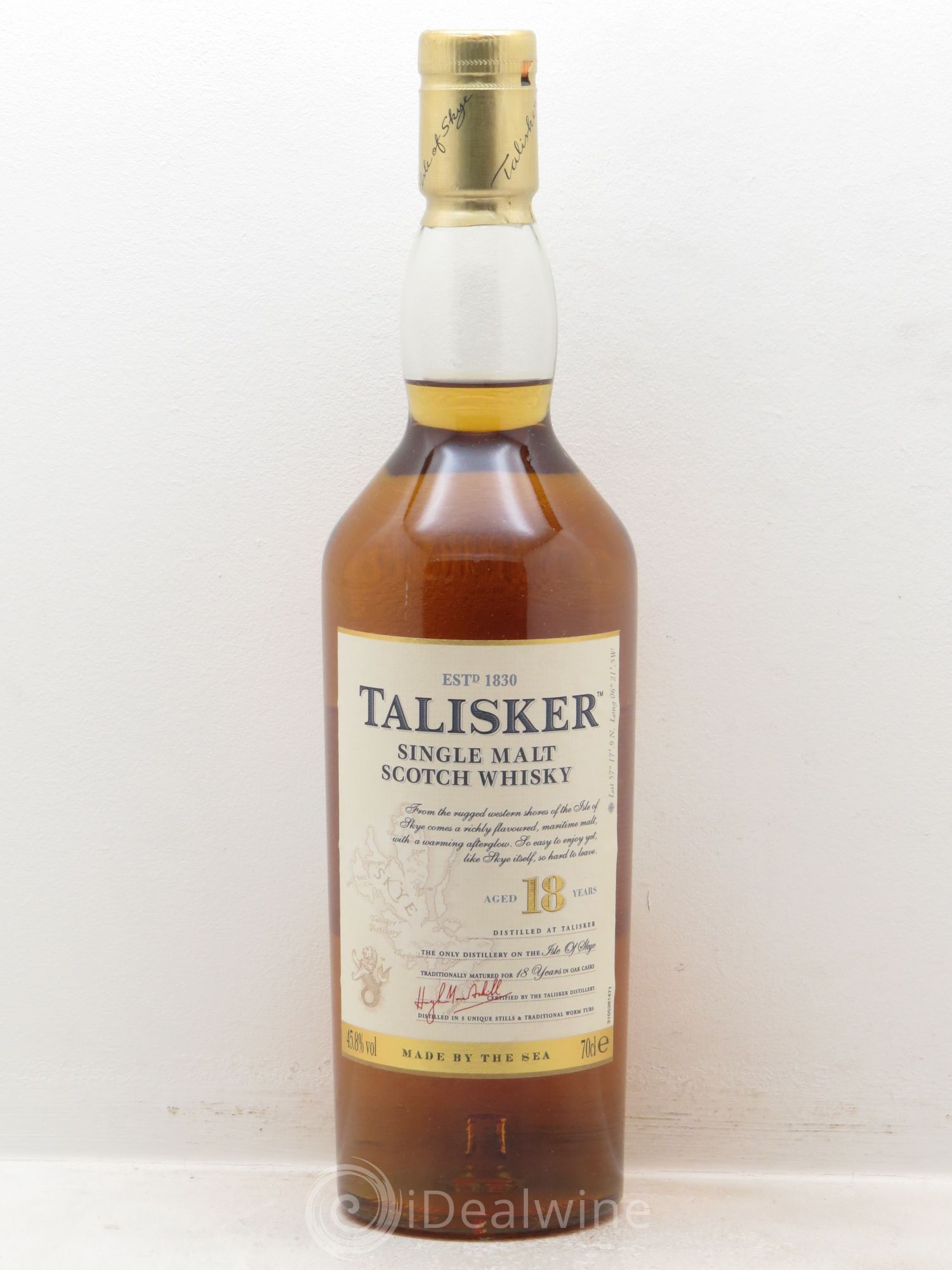 Whisky Talisker 18 ans Single Malt (45,8°) (sans prix de réserve) - Posten von 1 Flasche - 0