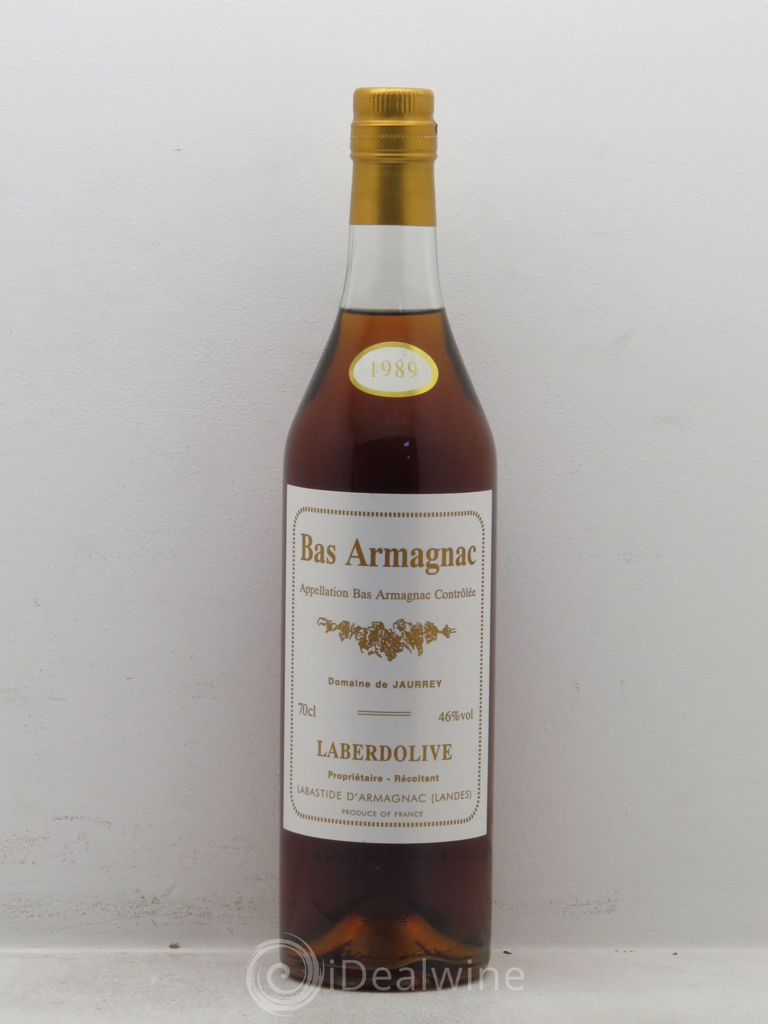 Bas-Armagnac Laberdolive Domaine de Jaurrey (46°) 1989 - Posten von 1 Flasche - 0