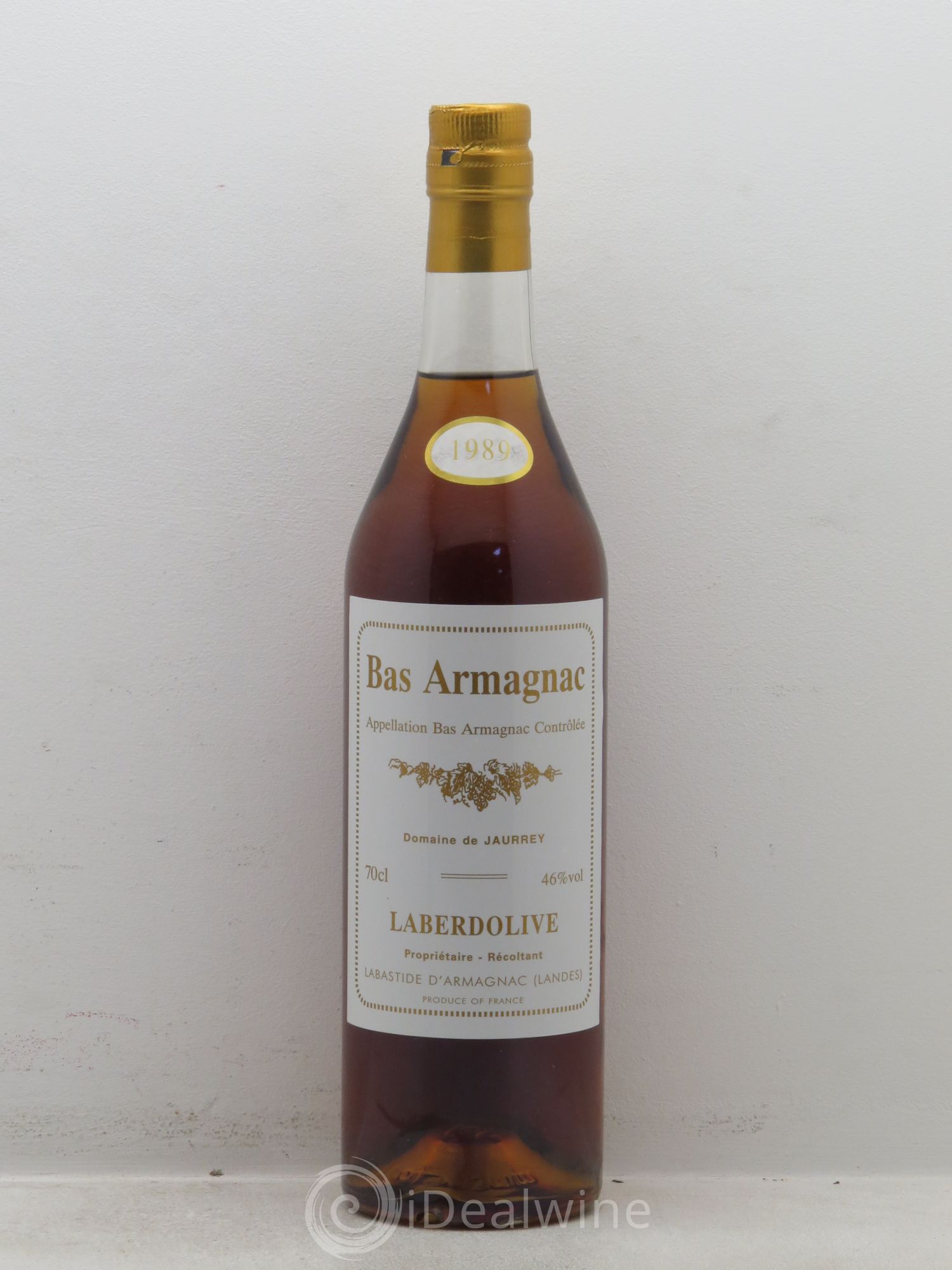 Bas-Armagnac Laberdolive Domaine de Jaurrey (46°) 1989 - Posten von 1 Flasche - 0