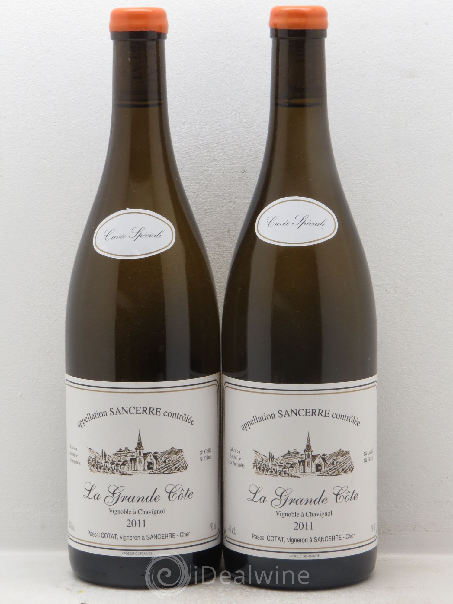 Sancerre La Grande Cote Cuvée Spéciale - Pascal Cotat 2011 - Posten von 2 Flaschen - 0