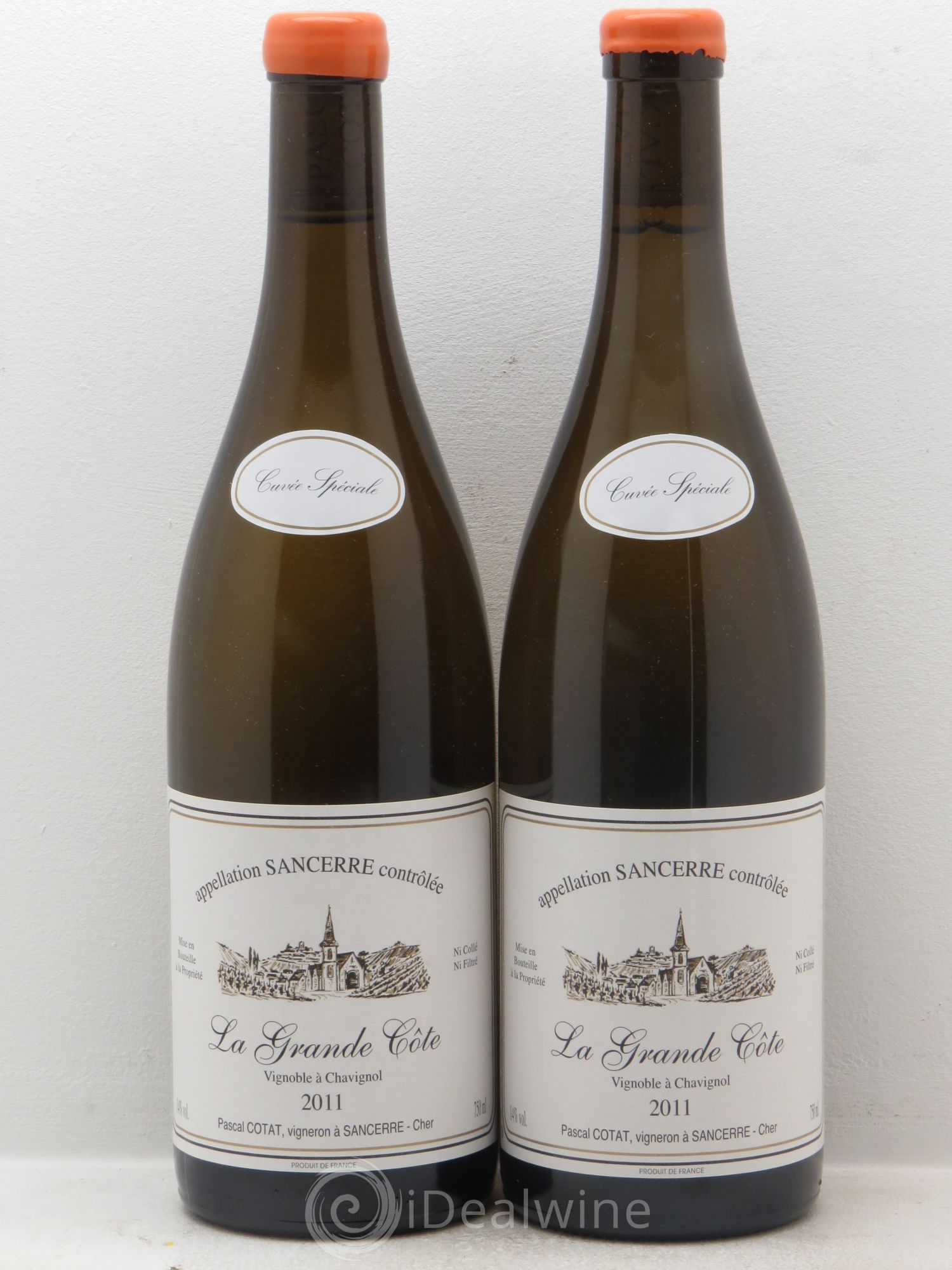 Sancerre La Grande Cote Cuvée Spéciale - Pascal Cotat 2011 - Posten von 2 Flaschen - 0