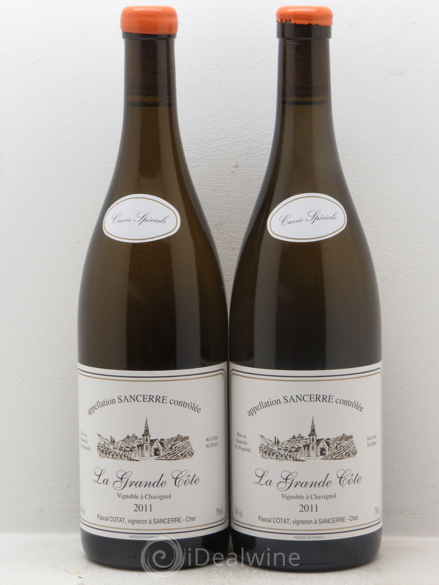 Sancerre La Grande Cote Cuvée Spéciale - Pascal Cotat 2011 - Posten von 2 Flaschen - 0