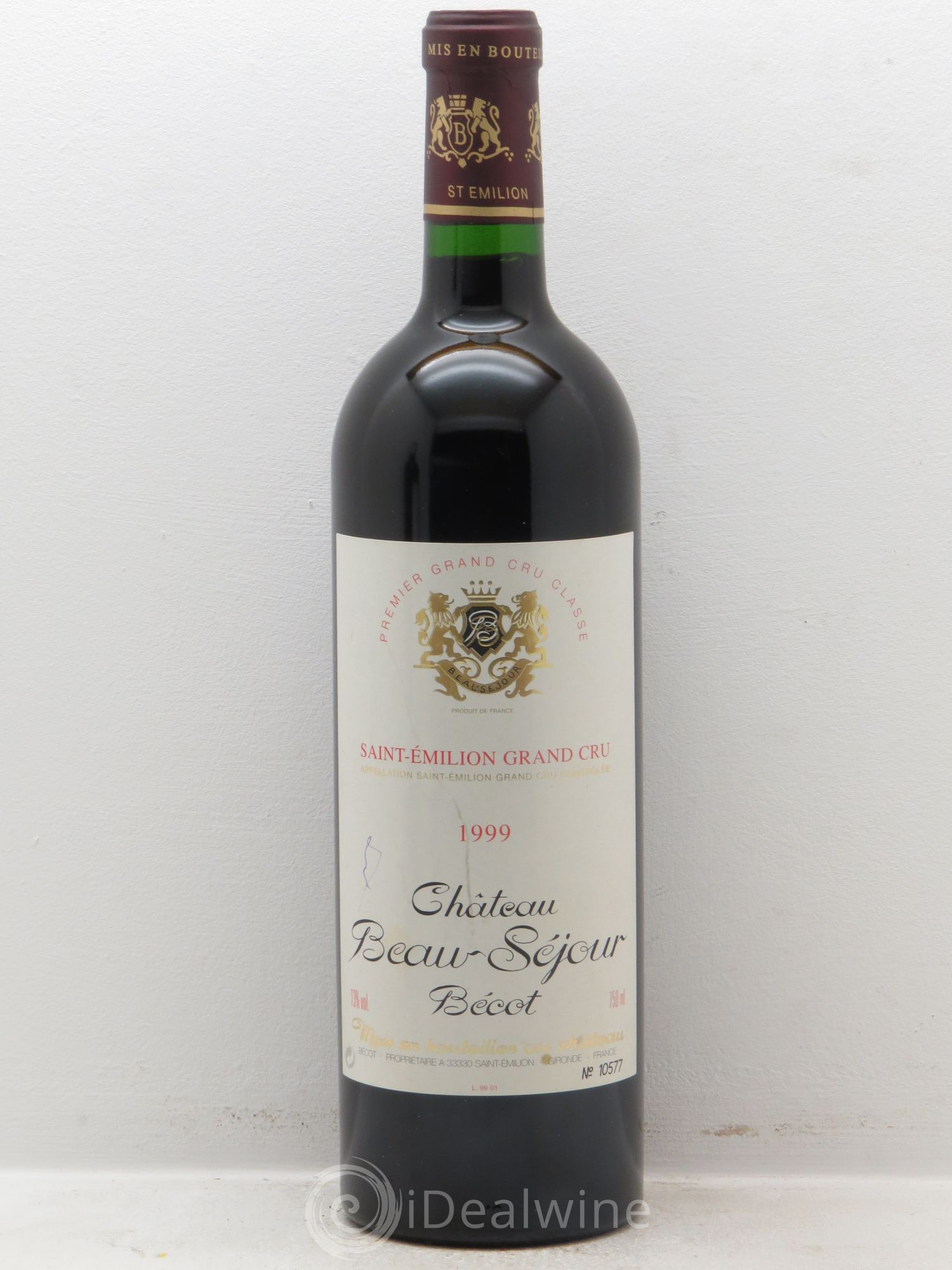 Château Beau-Séjour Bécot 1er Grand Cru Classé B 1999 - Lot de 1 bouteille - 0