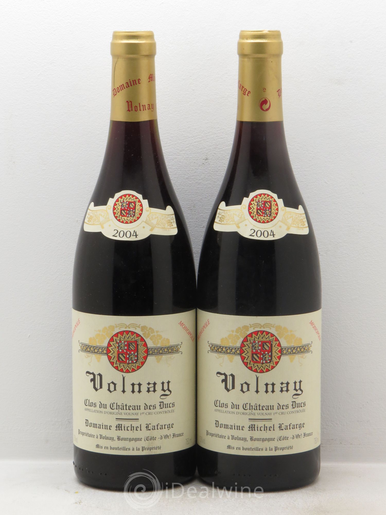 Volnay 1er Cru Clos du Château des Ducs Lafarge (Domaine) 2004 - Lot de 2 bouteilles - 0