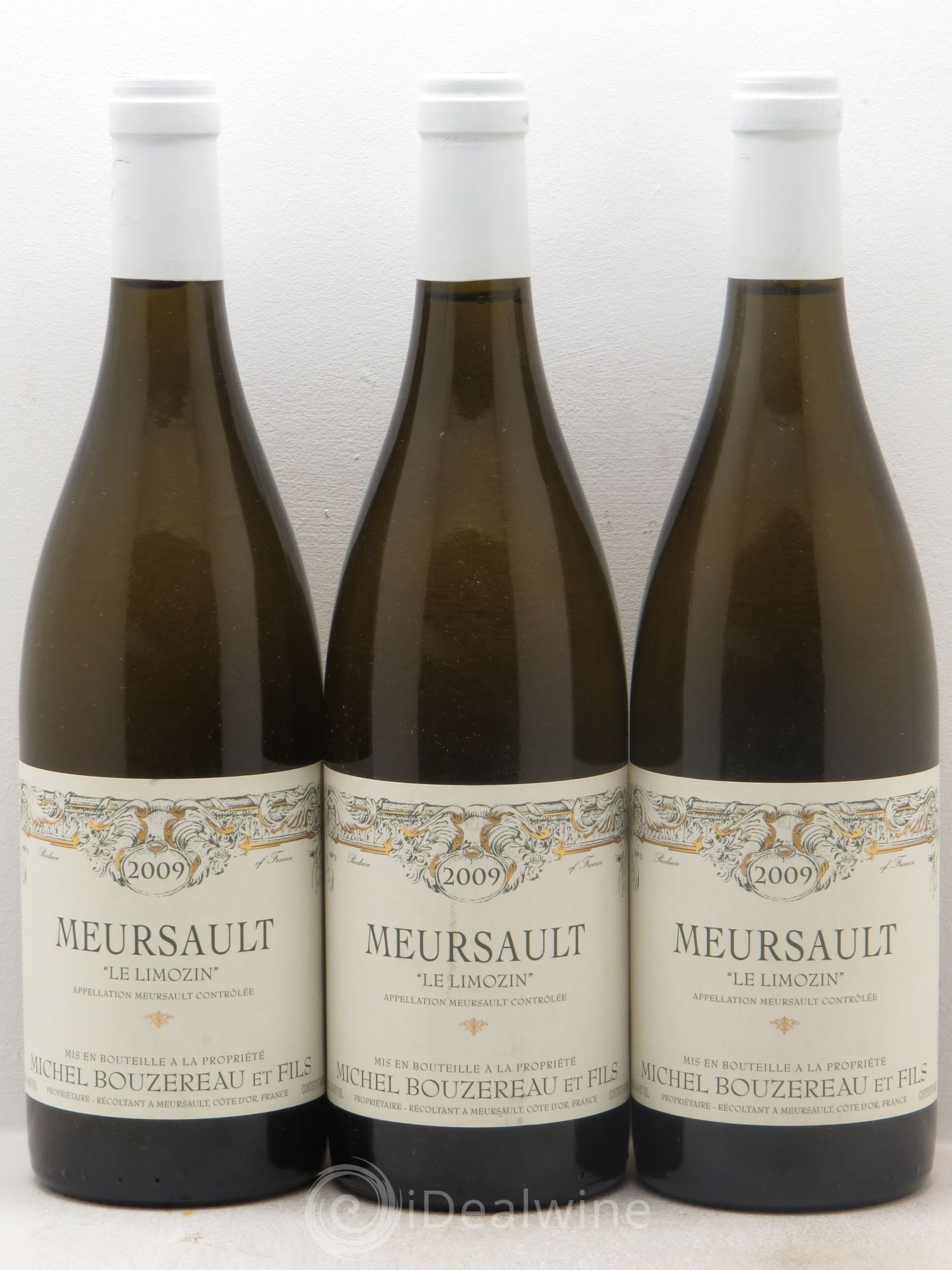 Meursault Le Limozin - Michel Bouzereau 2009 - Posten von 3 Flaschen - 0