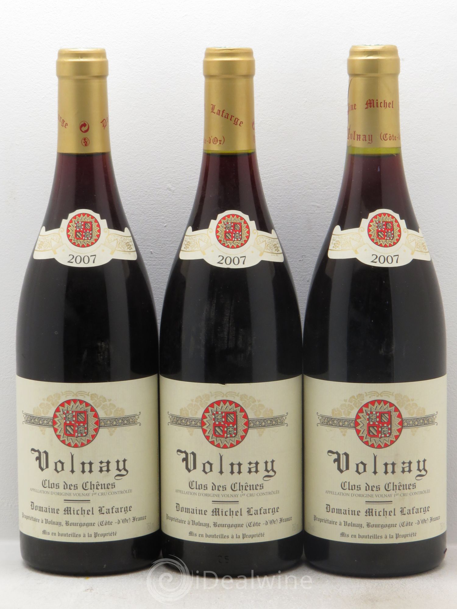 Volnay 1er Cru Clos des Chênes Lafarge (Domaine) 2007 - Lot de 3 bouteilles - 0