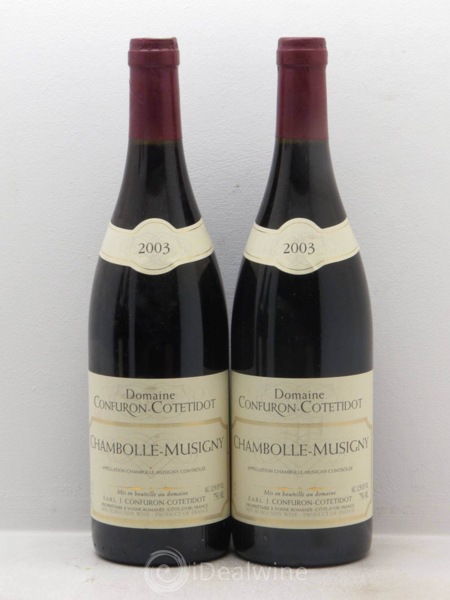 Chambolle-Musigny Confuron-Cotetidot 2003 - Posten von 2 Flaschen - 0
